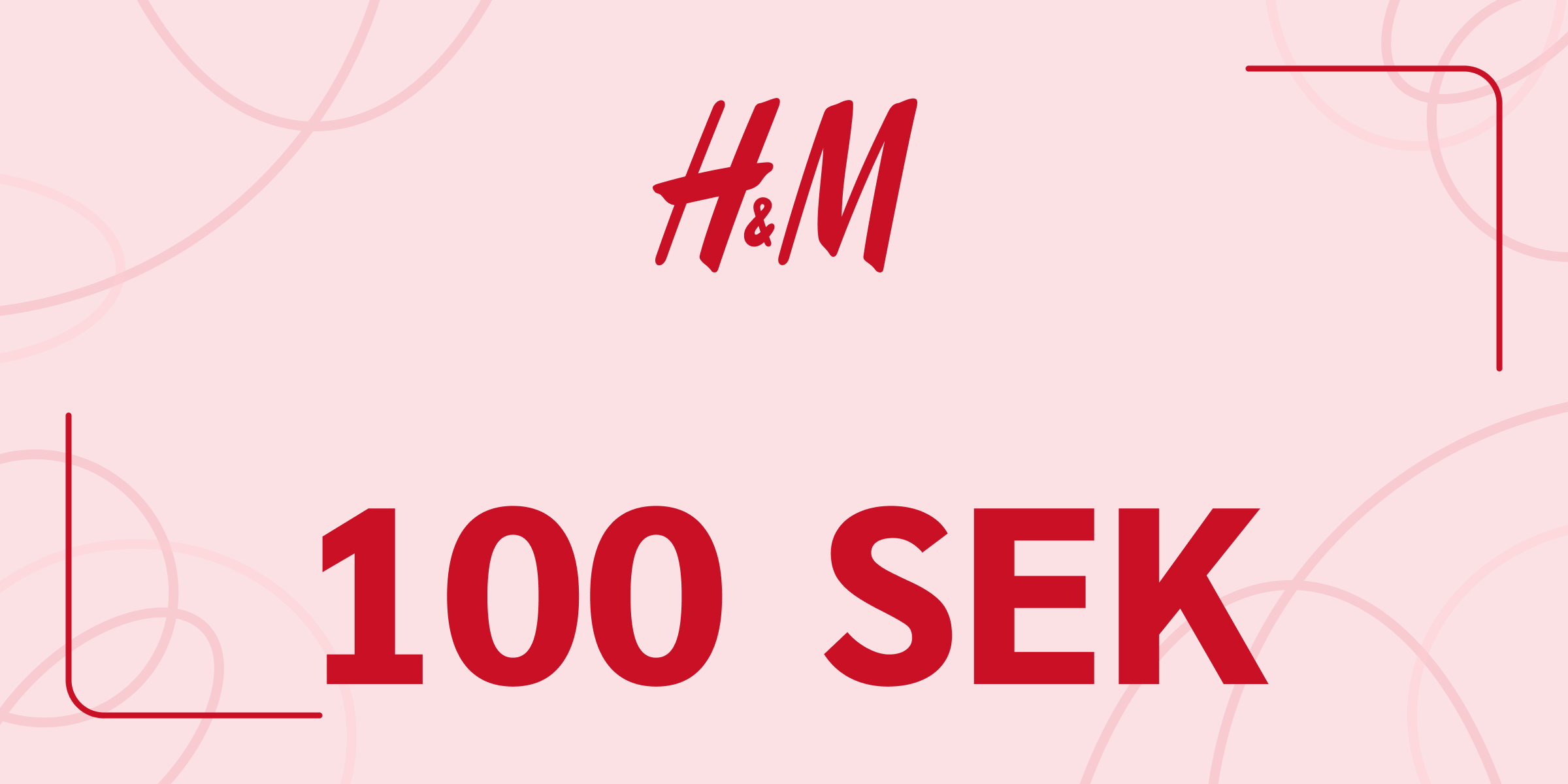 H and M Gift Card 100 SEK