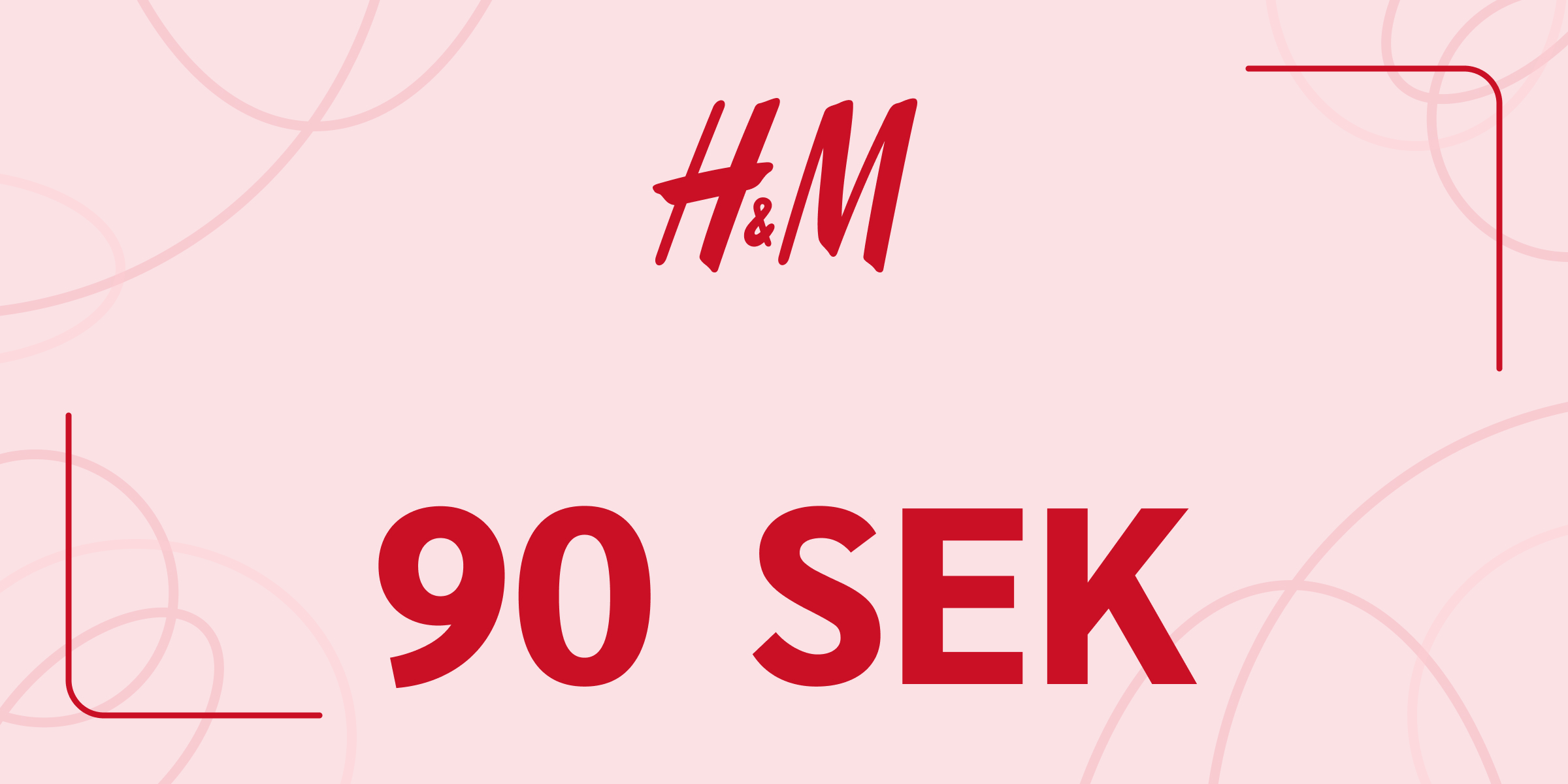 H and M Gift Card 90 SEK