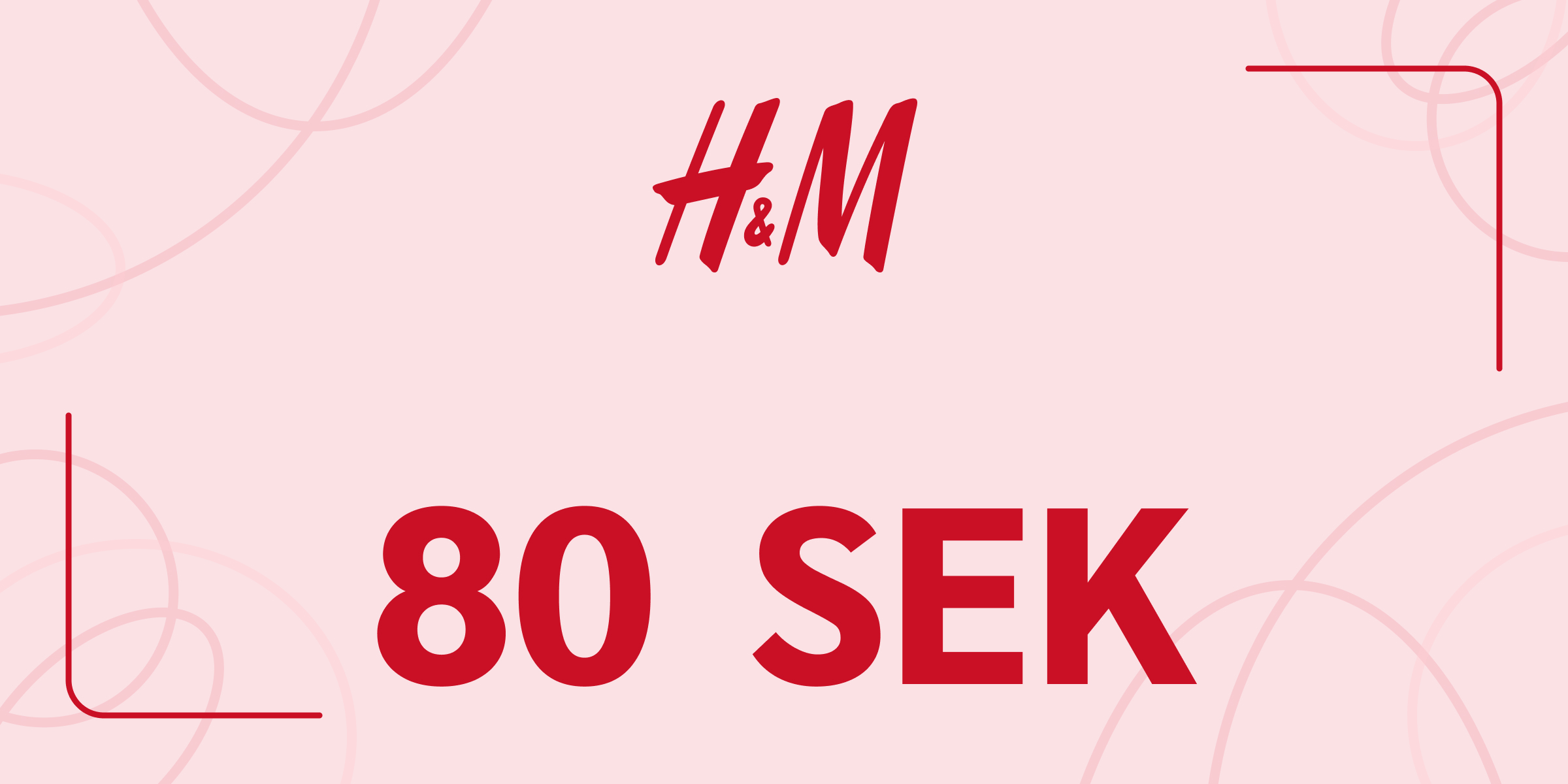 H and M Gift Card 80 SEK