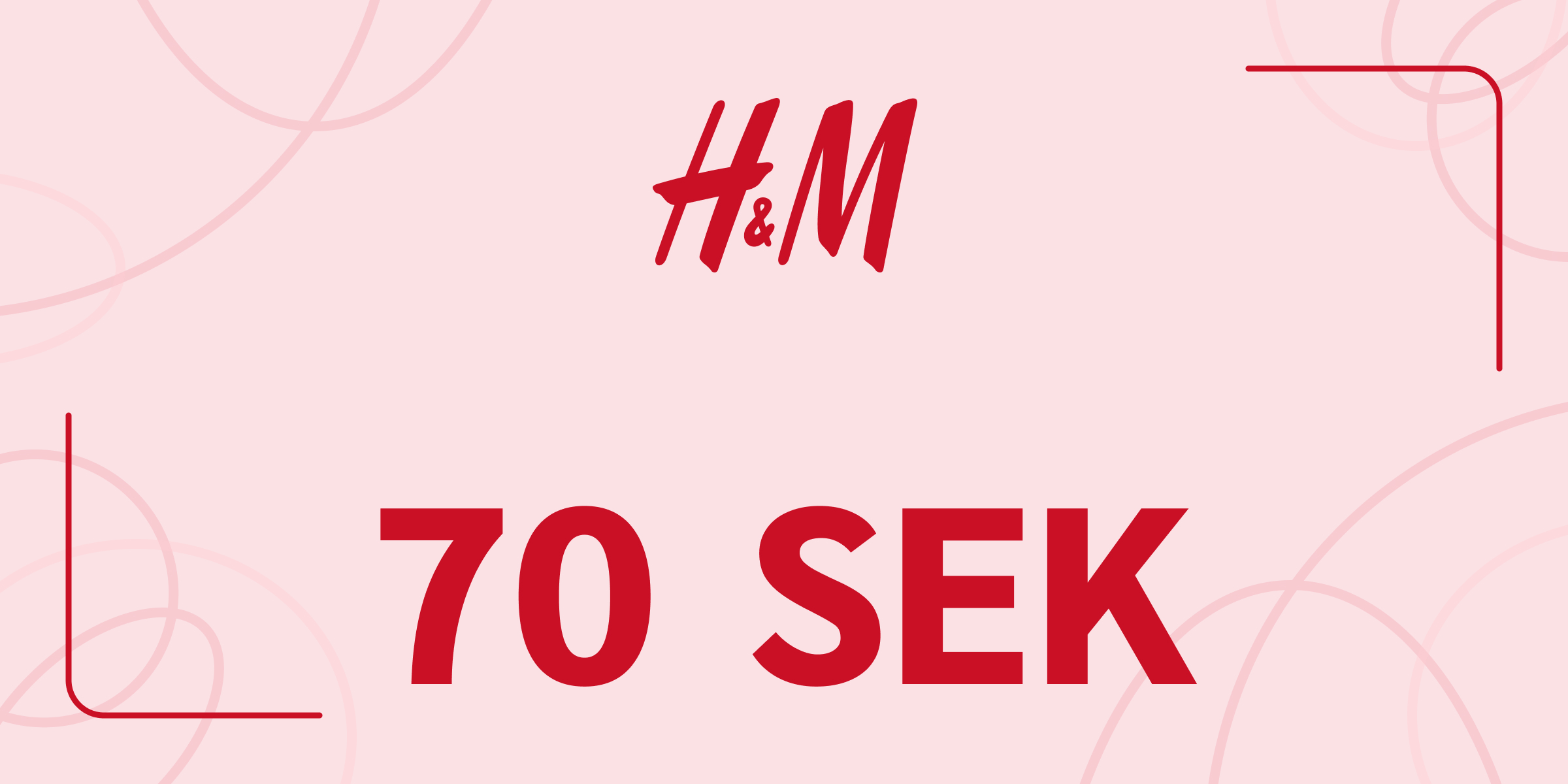 H and M Gift Card 70 SEK