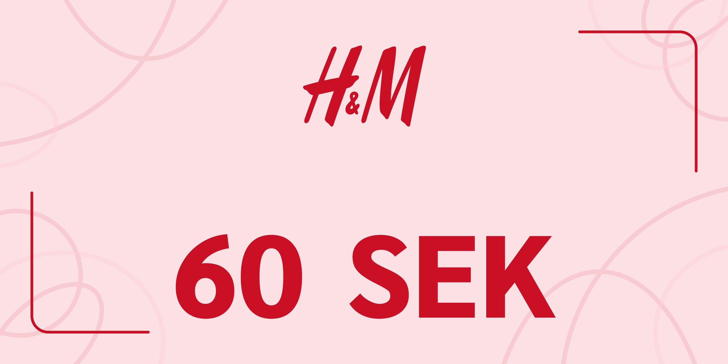 H and M Gift Card 60 SEK