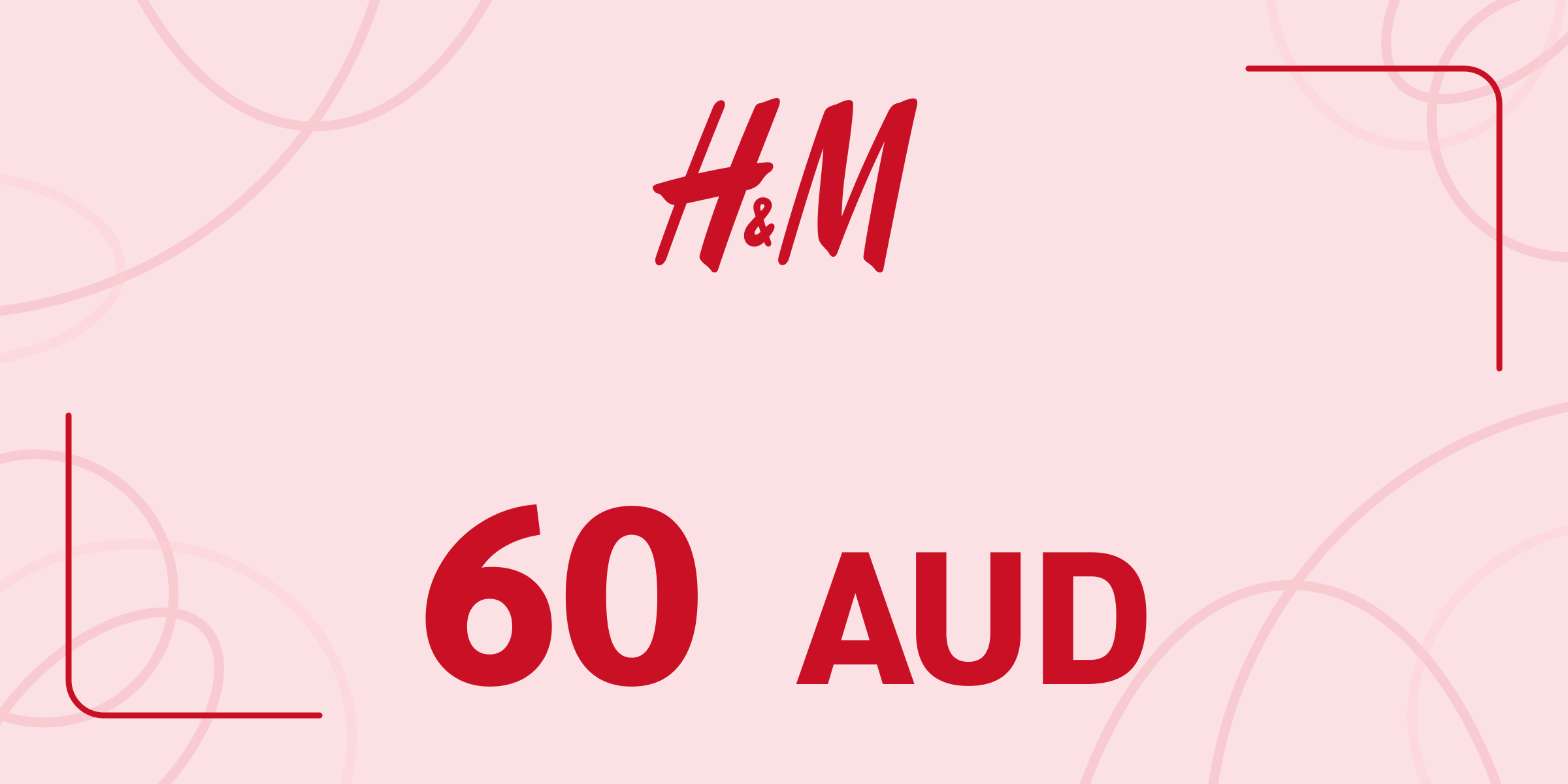 H and M Gift Card 60 AUD