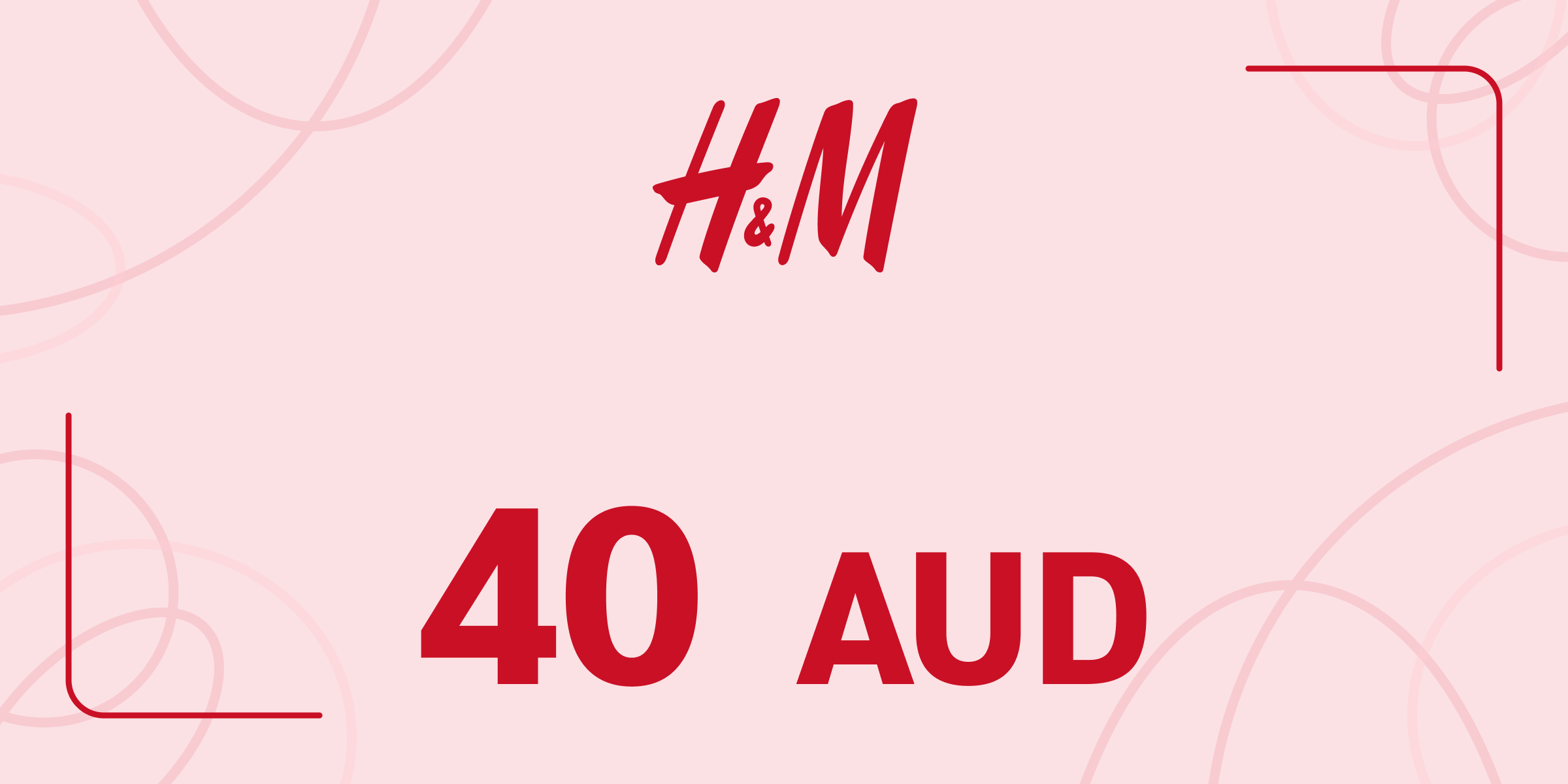 H and M Gift Card 40 AUD