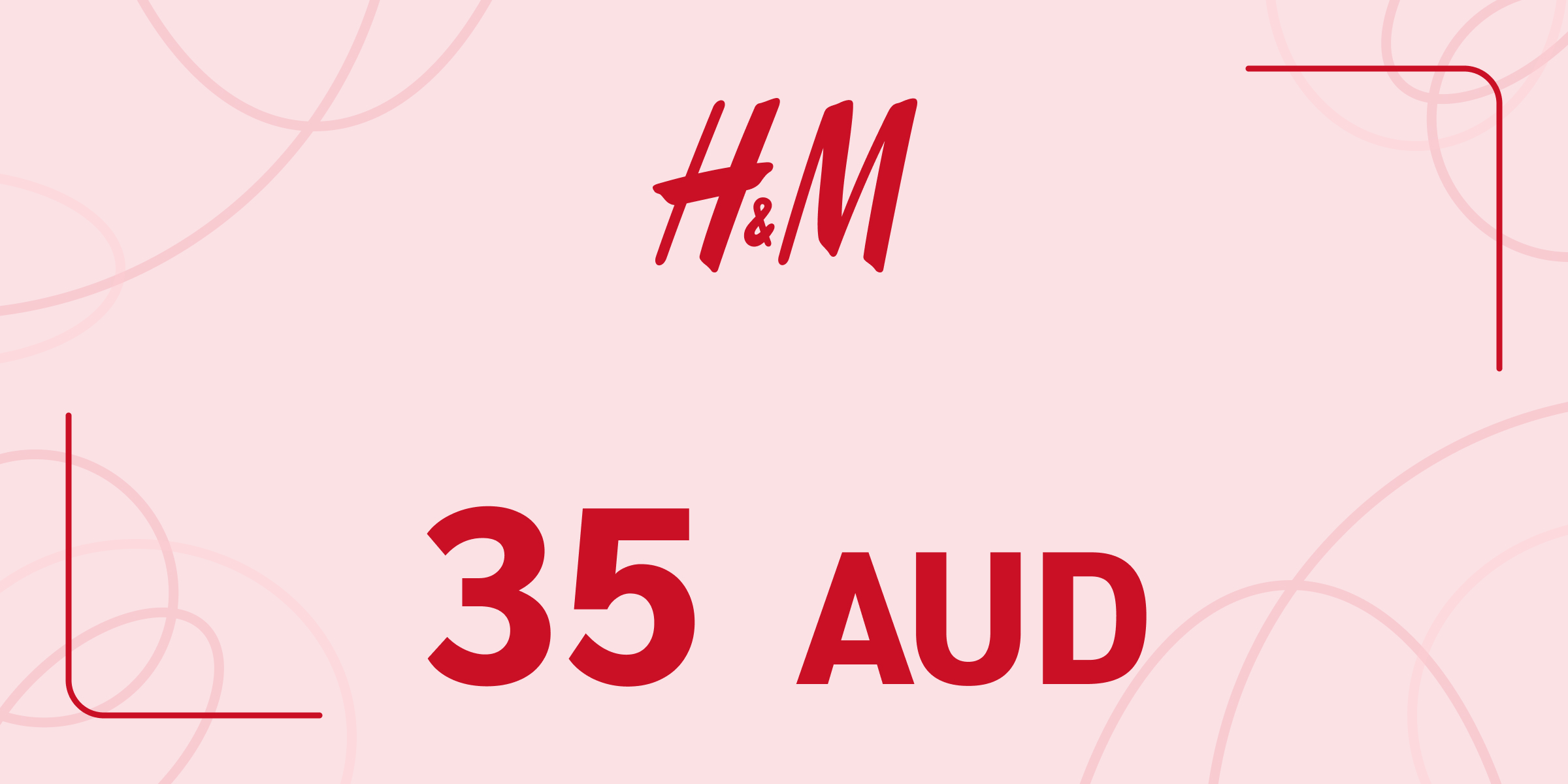 H and M Gift Card 35 AUD