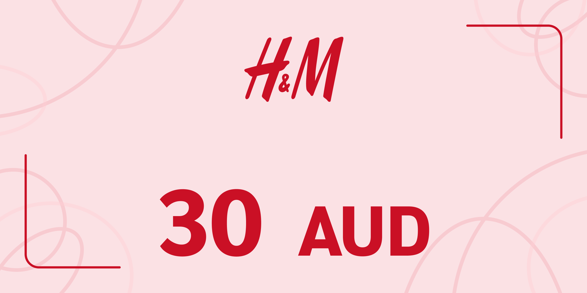 H and M Gift Card 30 AUD