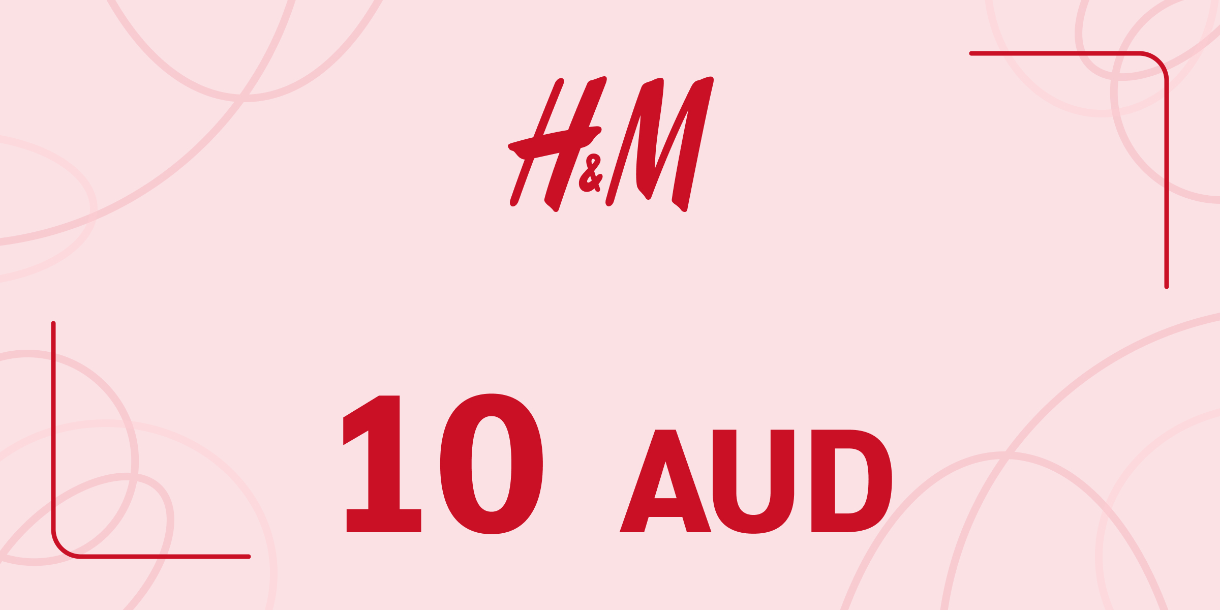 H and M Gift Card 10 AUD