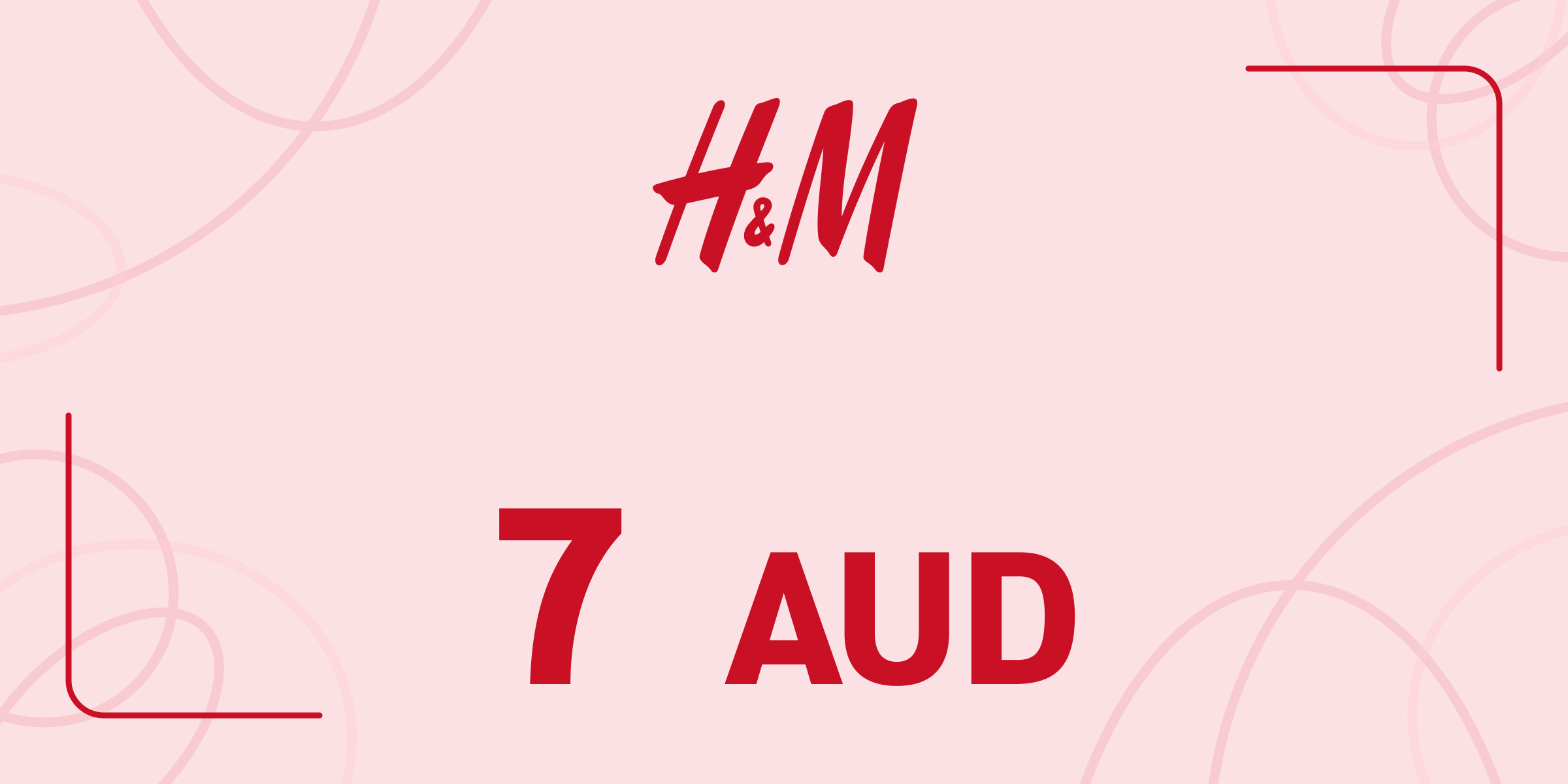 H and M Gift Card 7 AUD