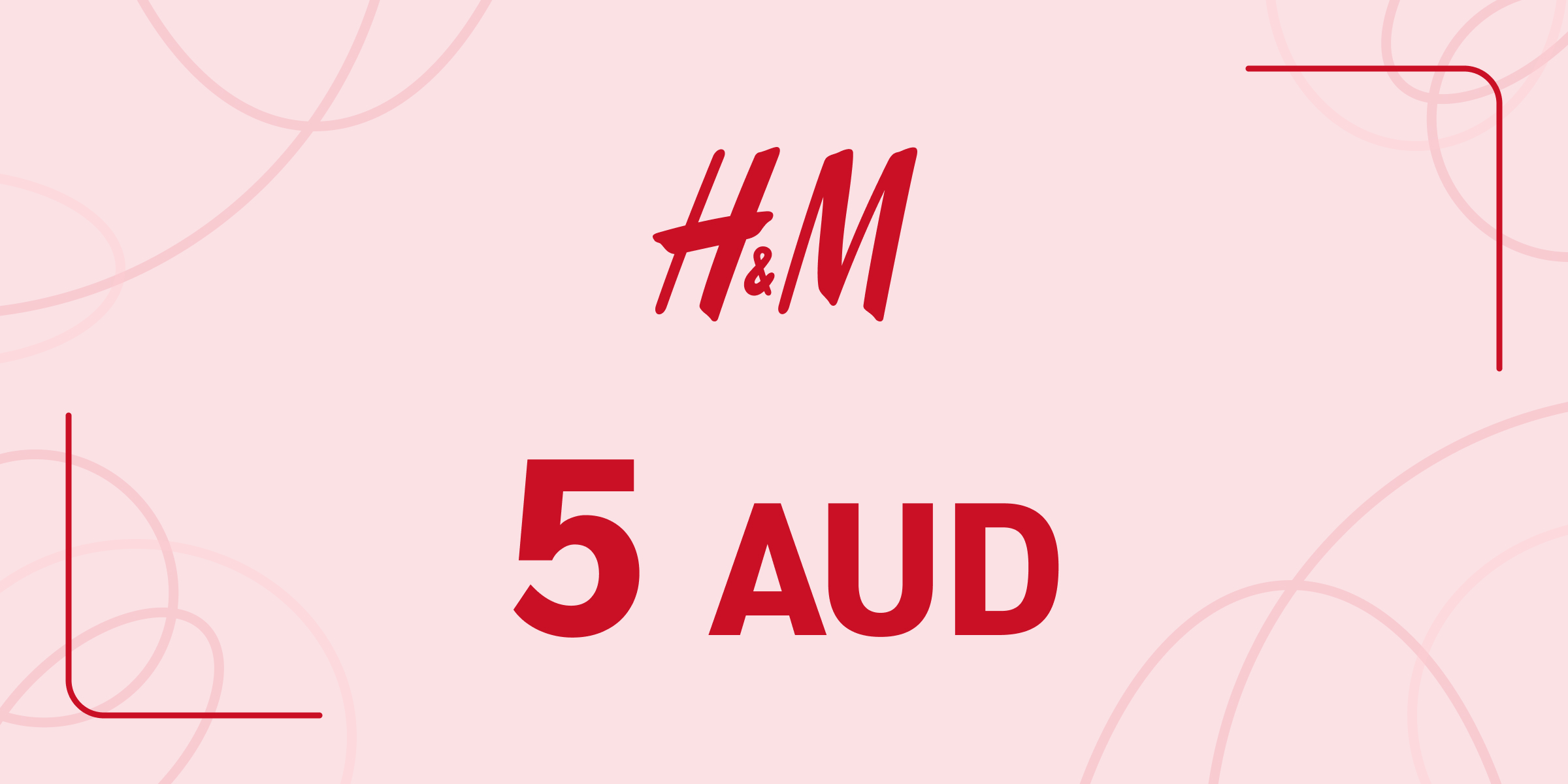 H and M Gift Card 5 AUD