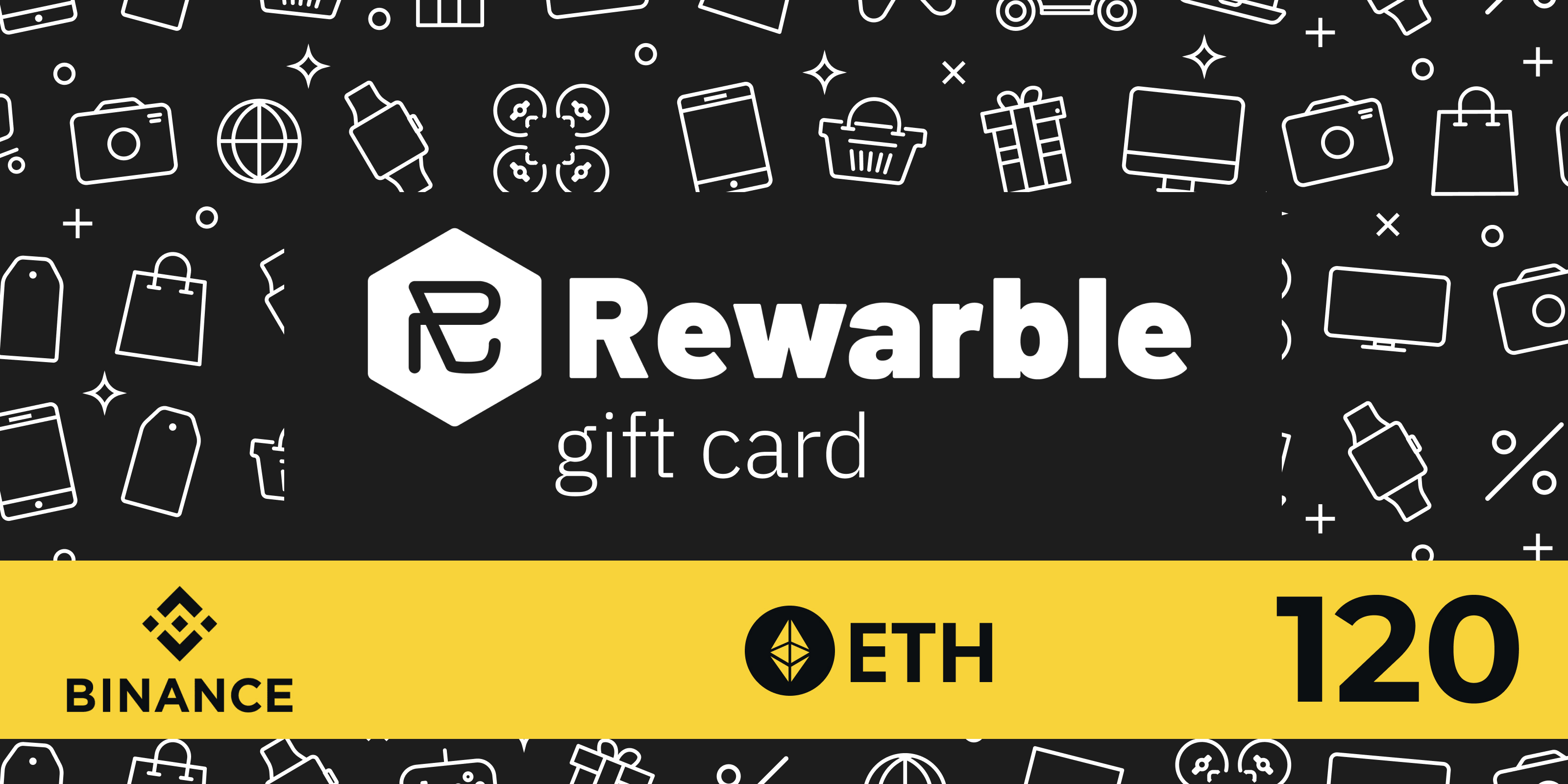 Rewarble Binance Gift Card ETH 120 USD