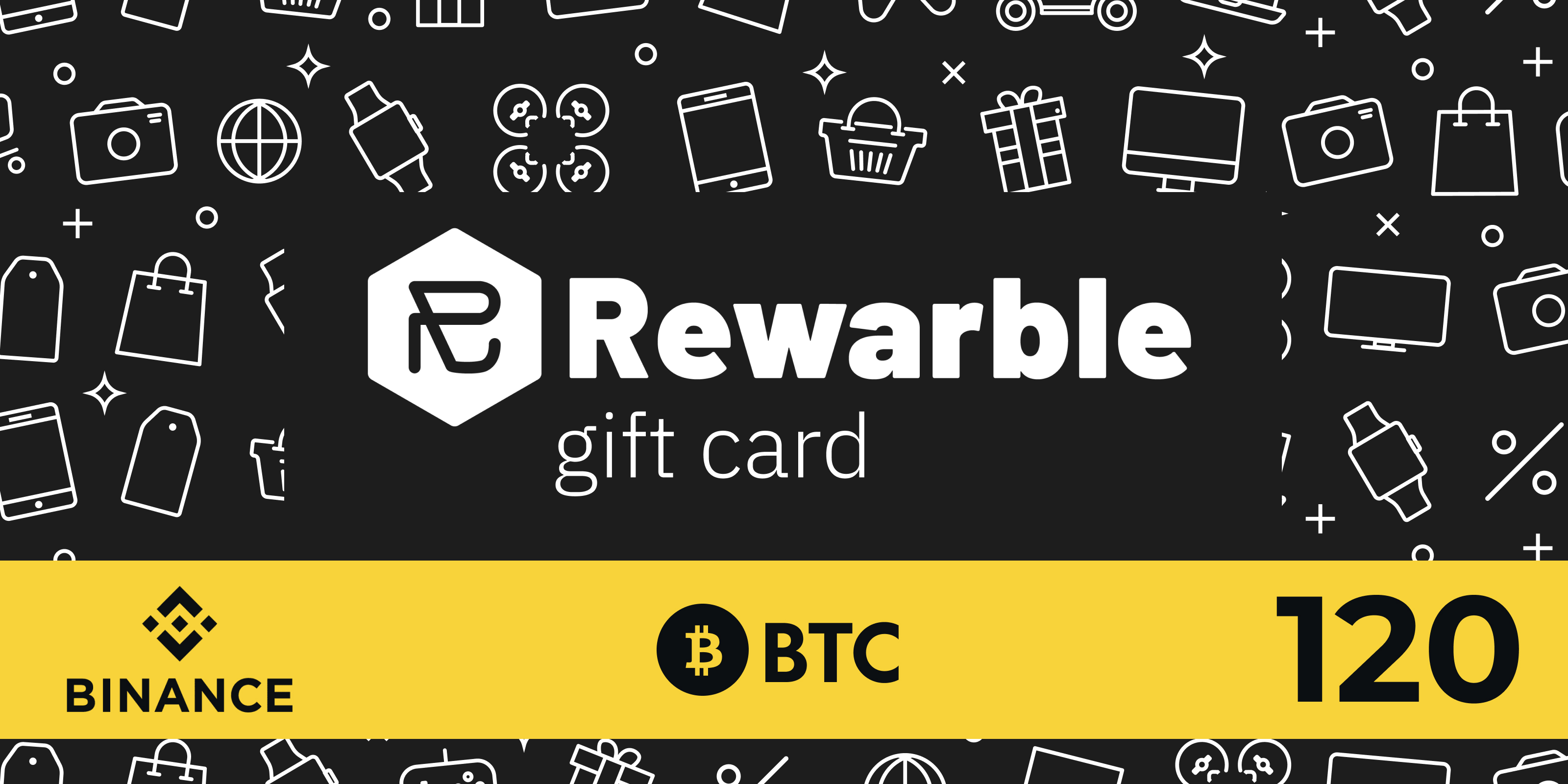 Rewarble Binance Gift Card BTC 120 USD