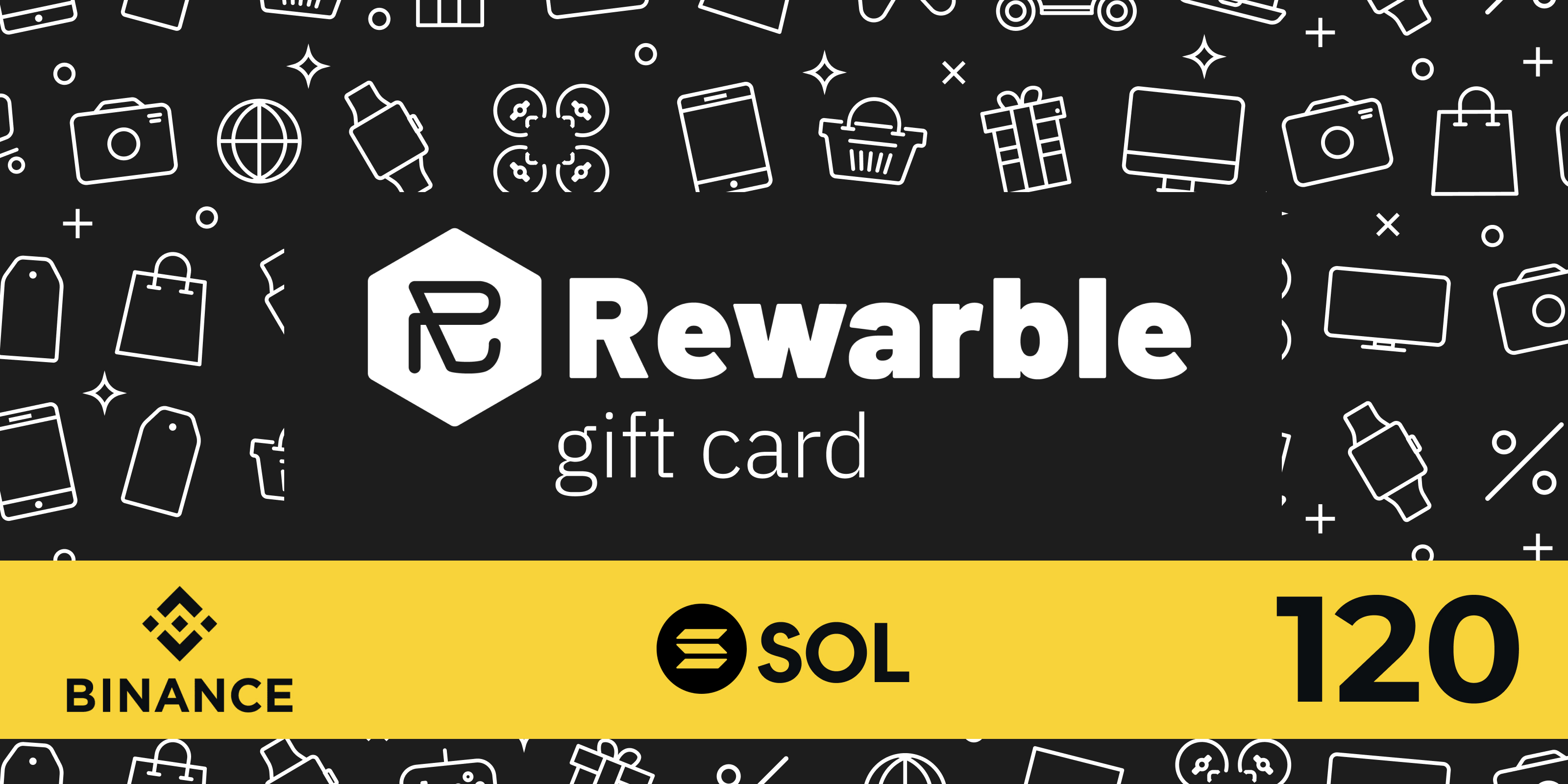 Rewarble Binance Gift Card SOL 120 USD