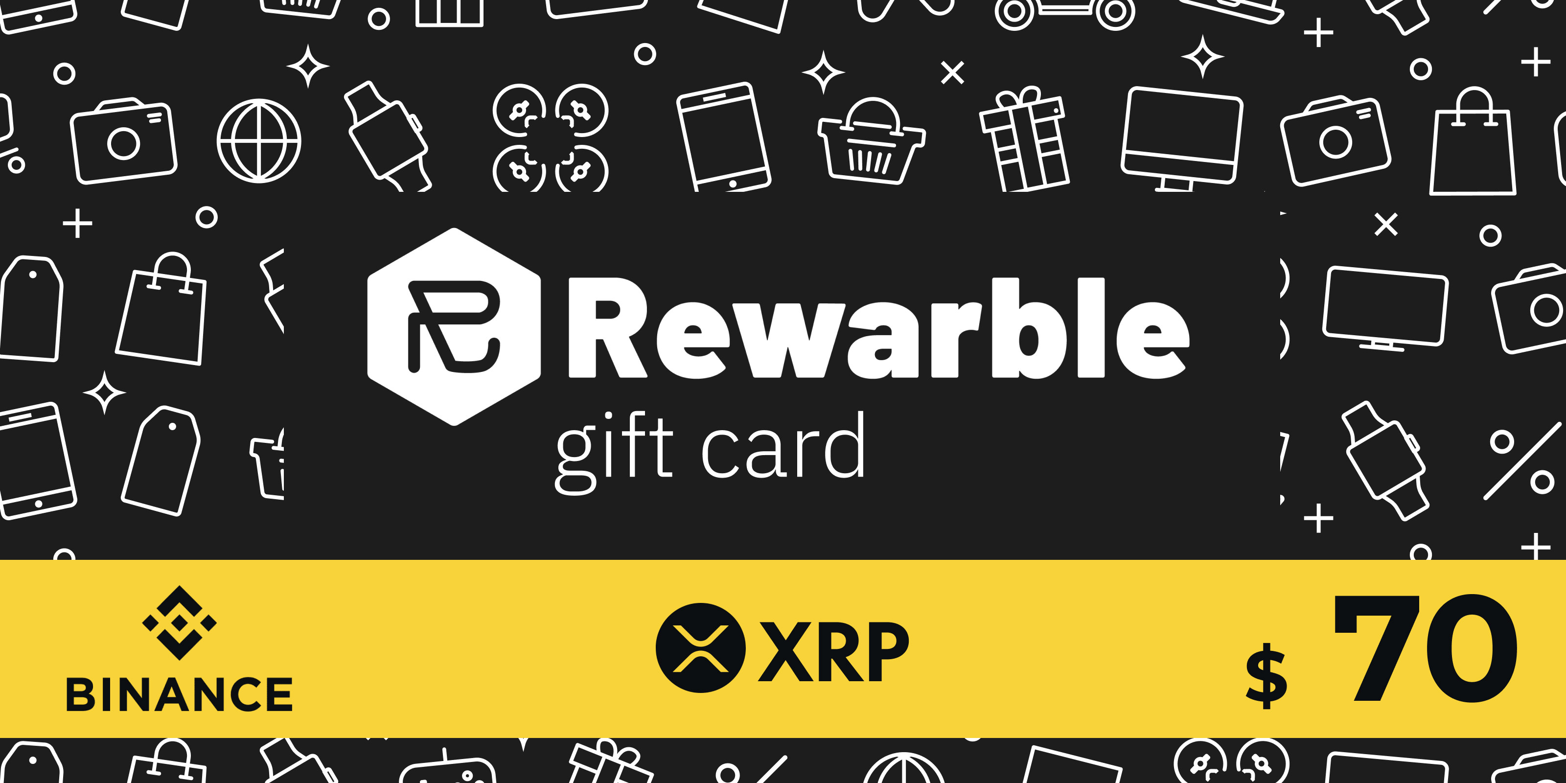 Rewarble Binance Gift Card XRP 70 USD