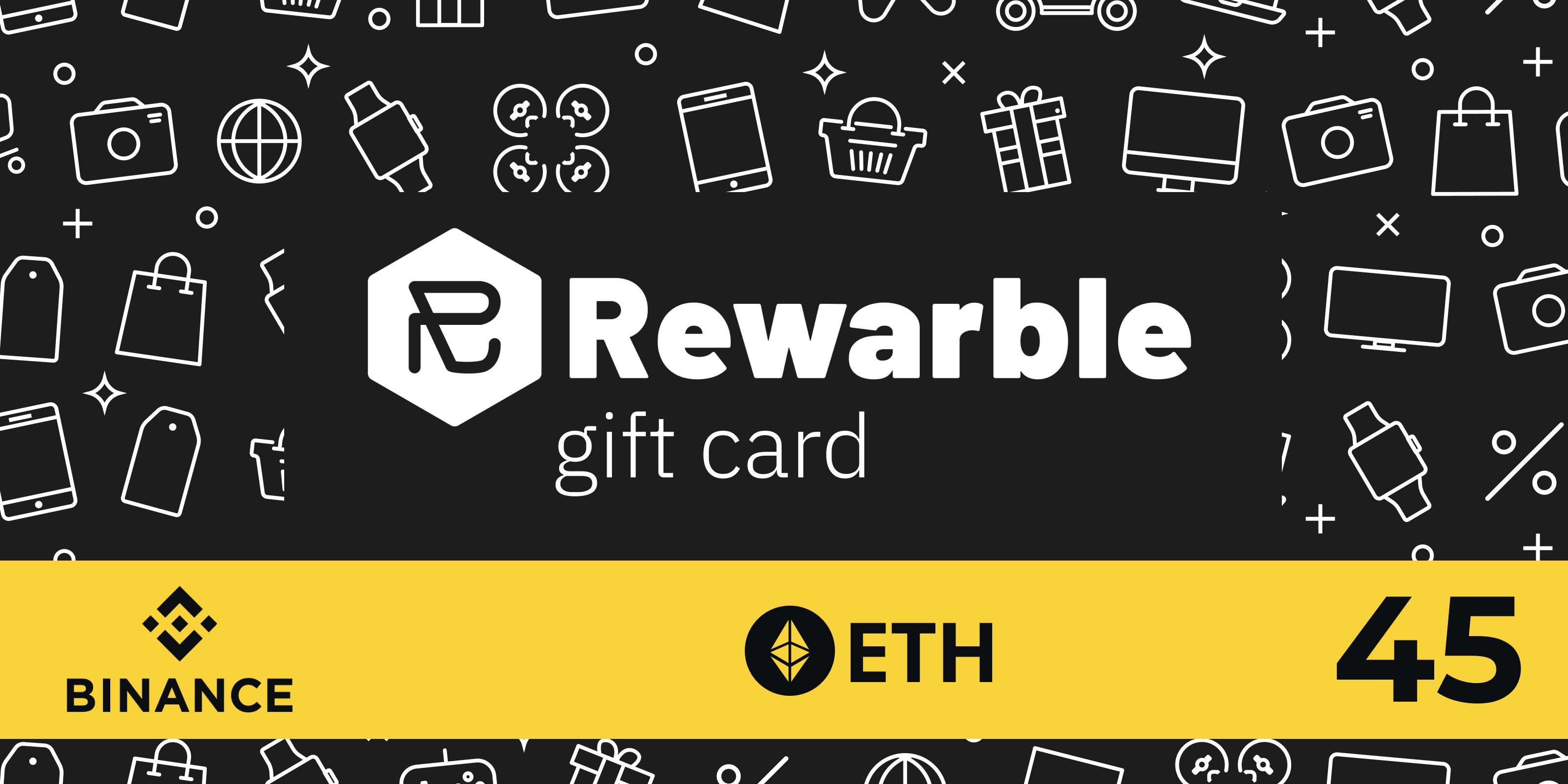 Rewarble Binance Gift Card ETH 45 USD