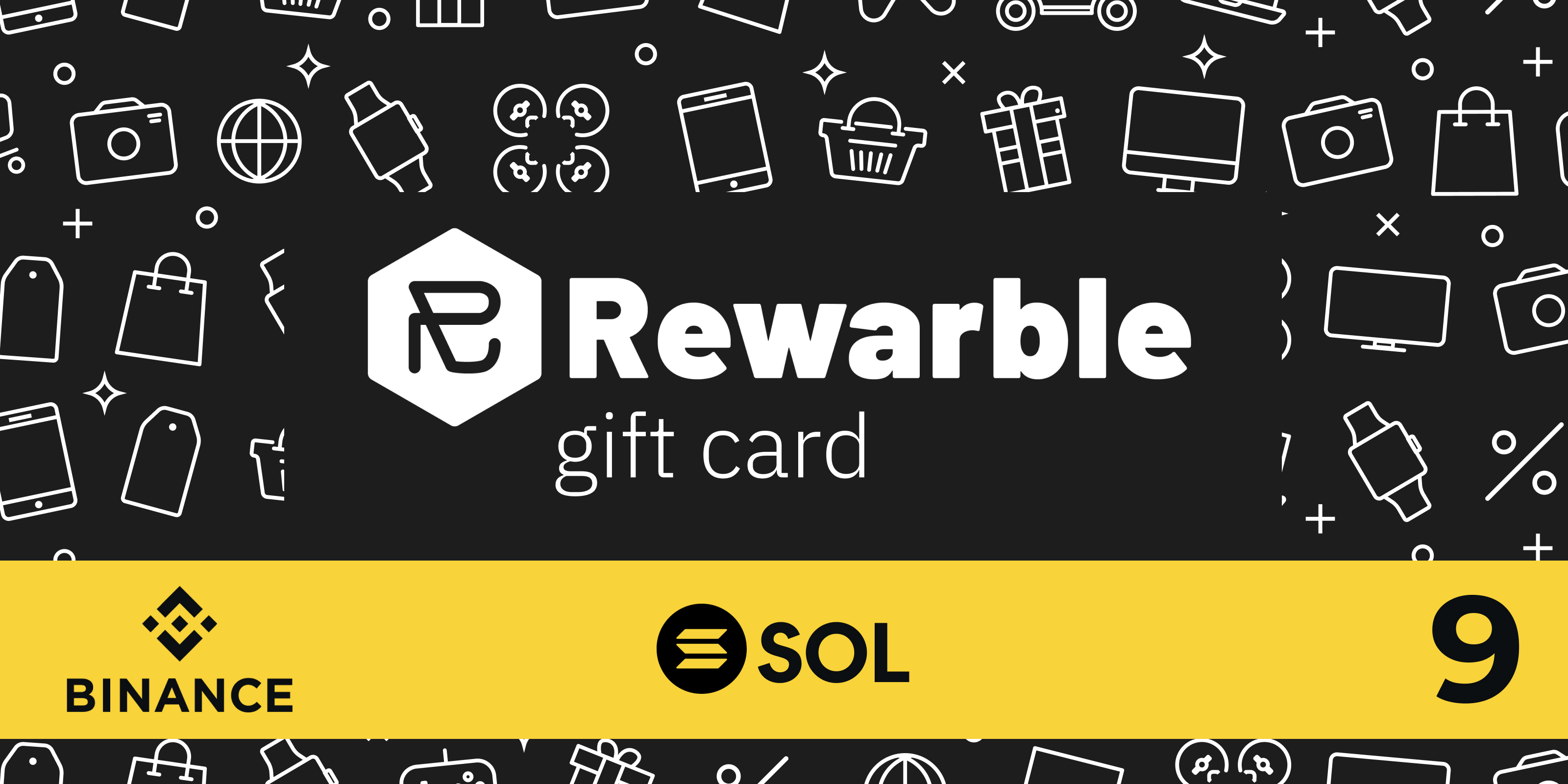 Rewarble Binance Gift Card SOL 9 USD