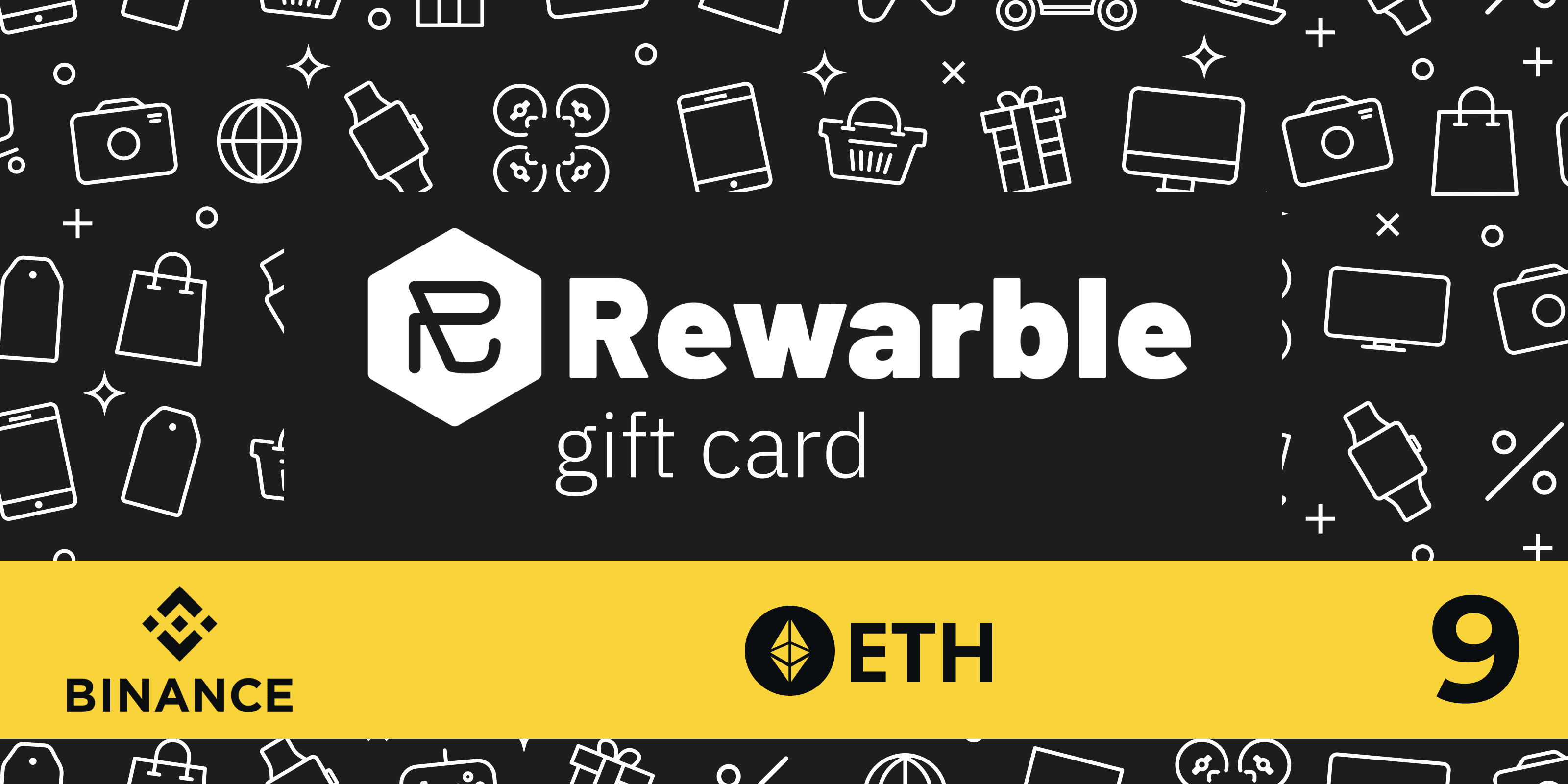 Rewarble Binance Gift Card ETH 9 USD