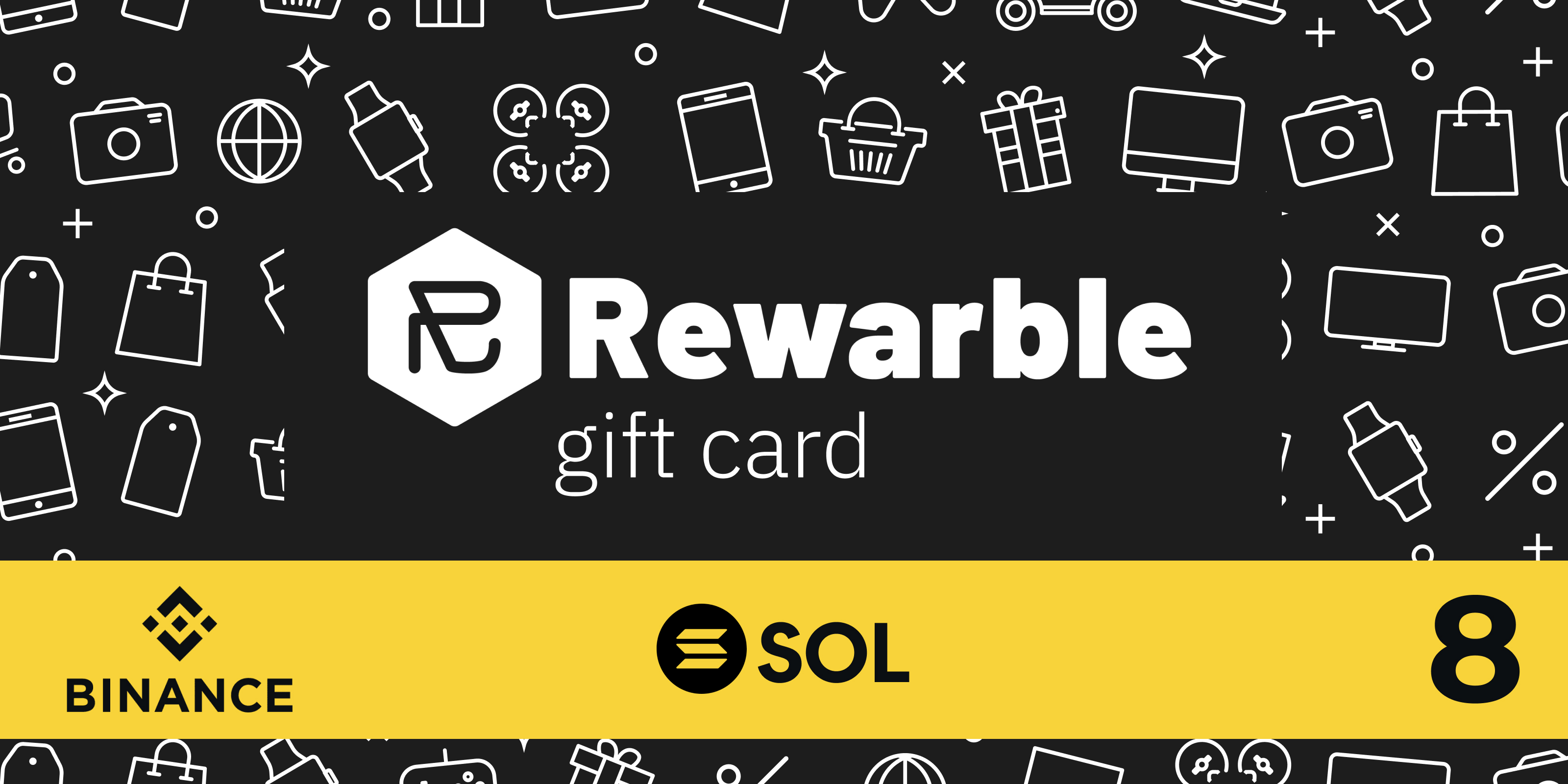 Rewarble Binance Gift Card SOL 8 USD