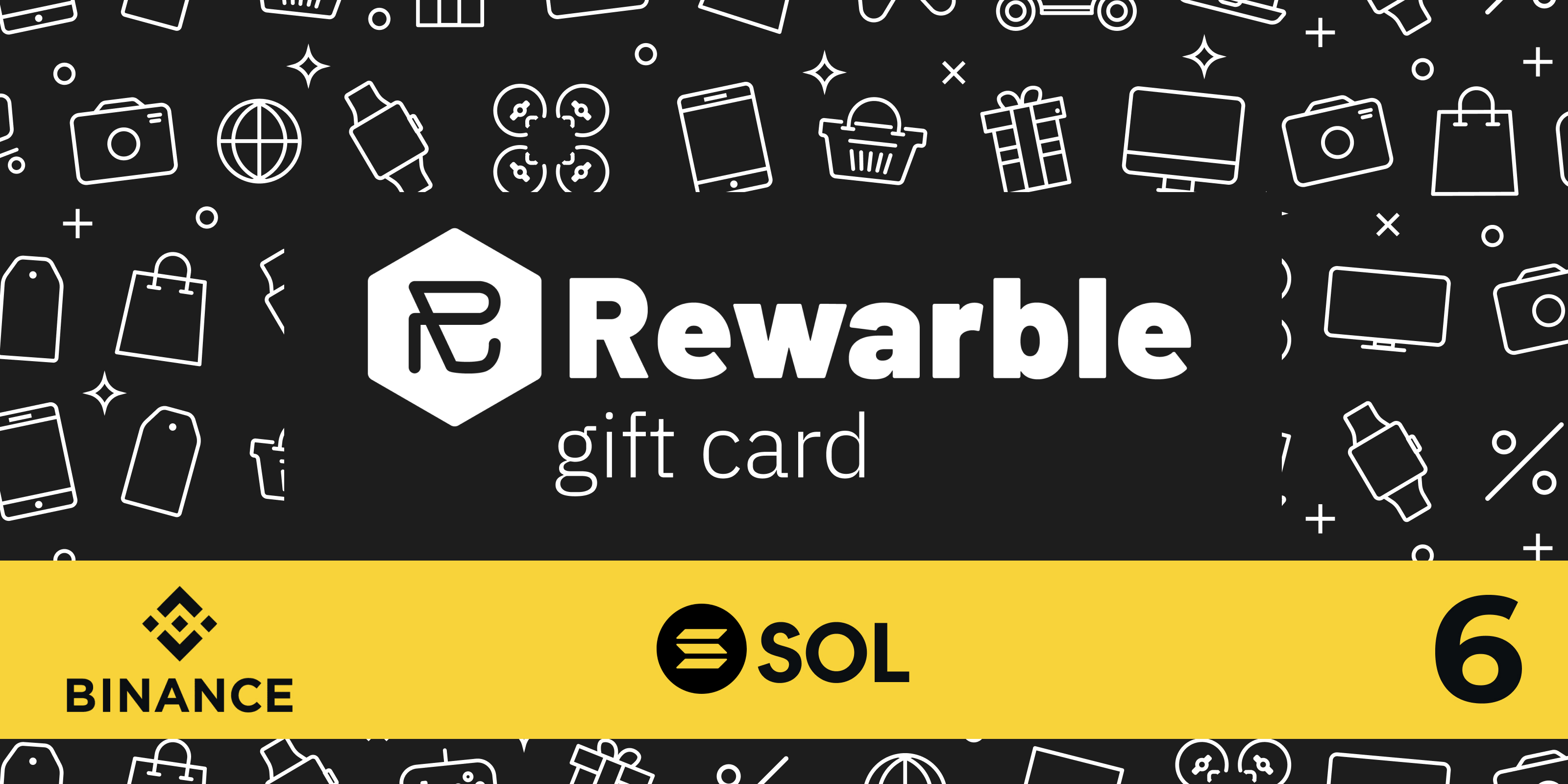 Rewarble Binance Gift Card SOL 6 USD