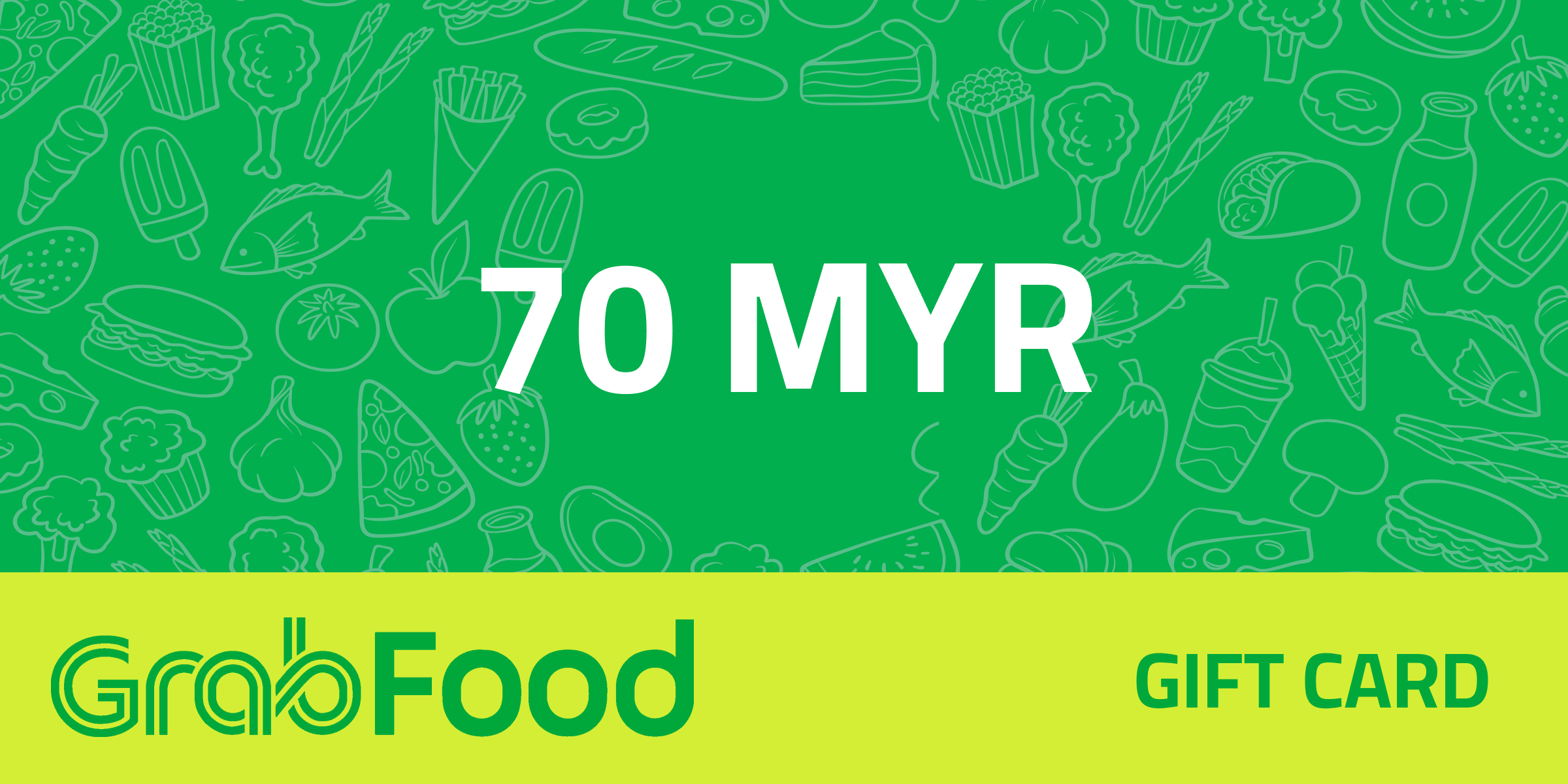 GrabFood Gift Card 70 MYR