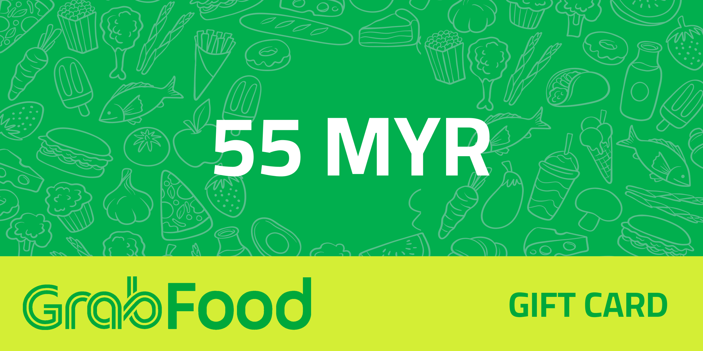 GrabFood Gift Card 55 MYR