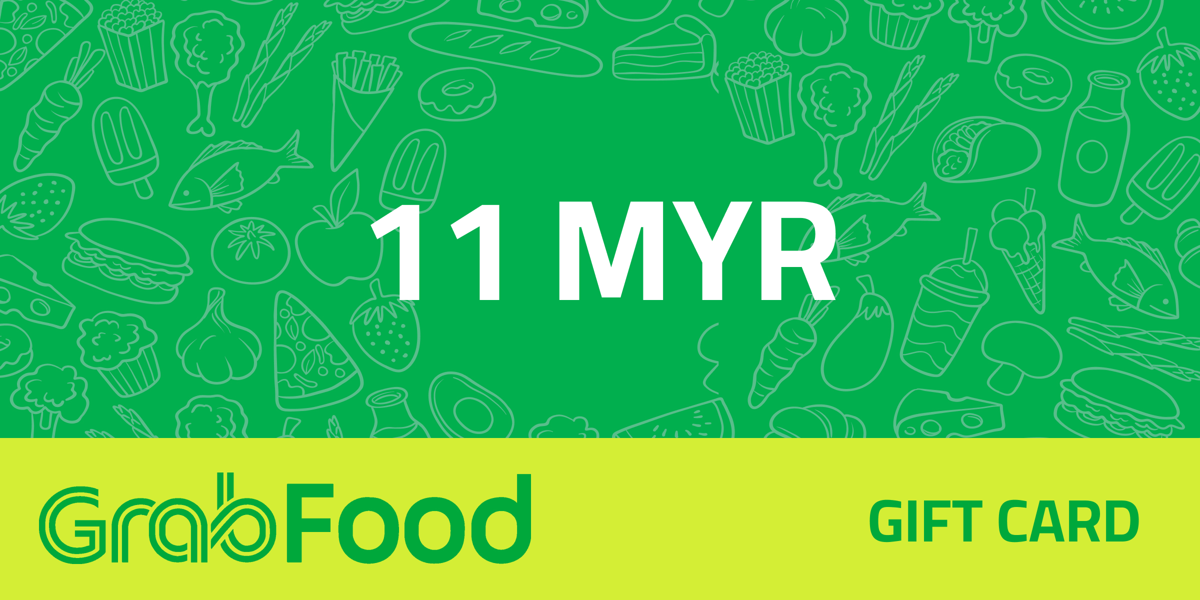 GrabFood Gift Card 11 MYR