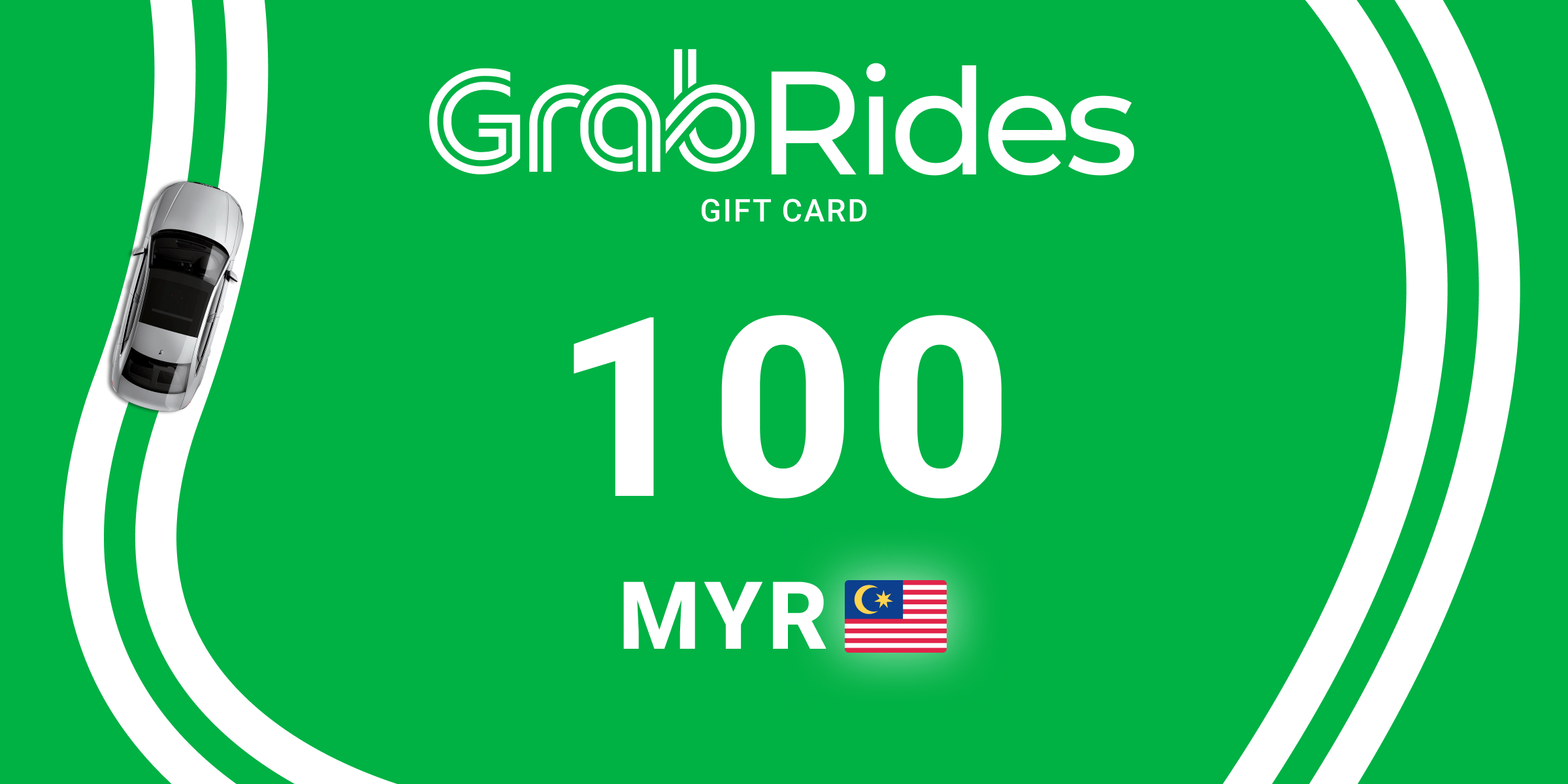 Grab Rides Gift Card 100 MYR
