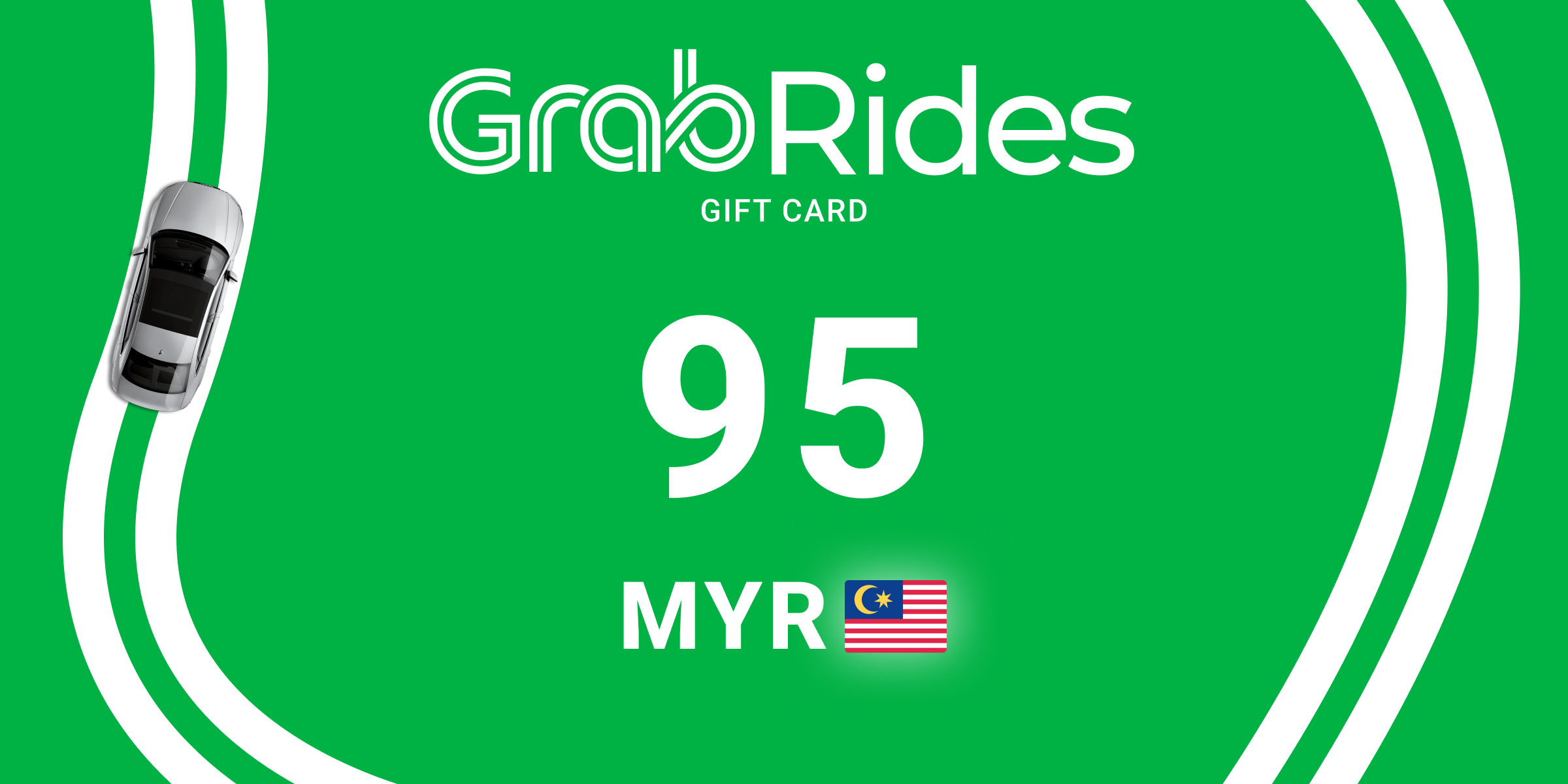 Grab Rides Gift Card 95 MYR