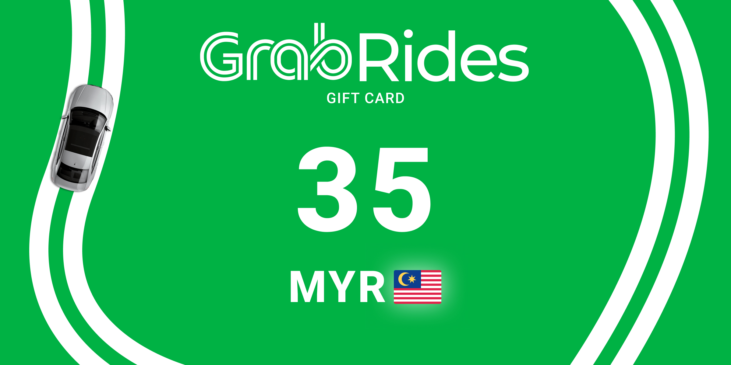 Grab Rides Gift Card 35 MYR