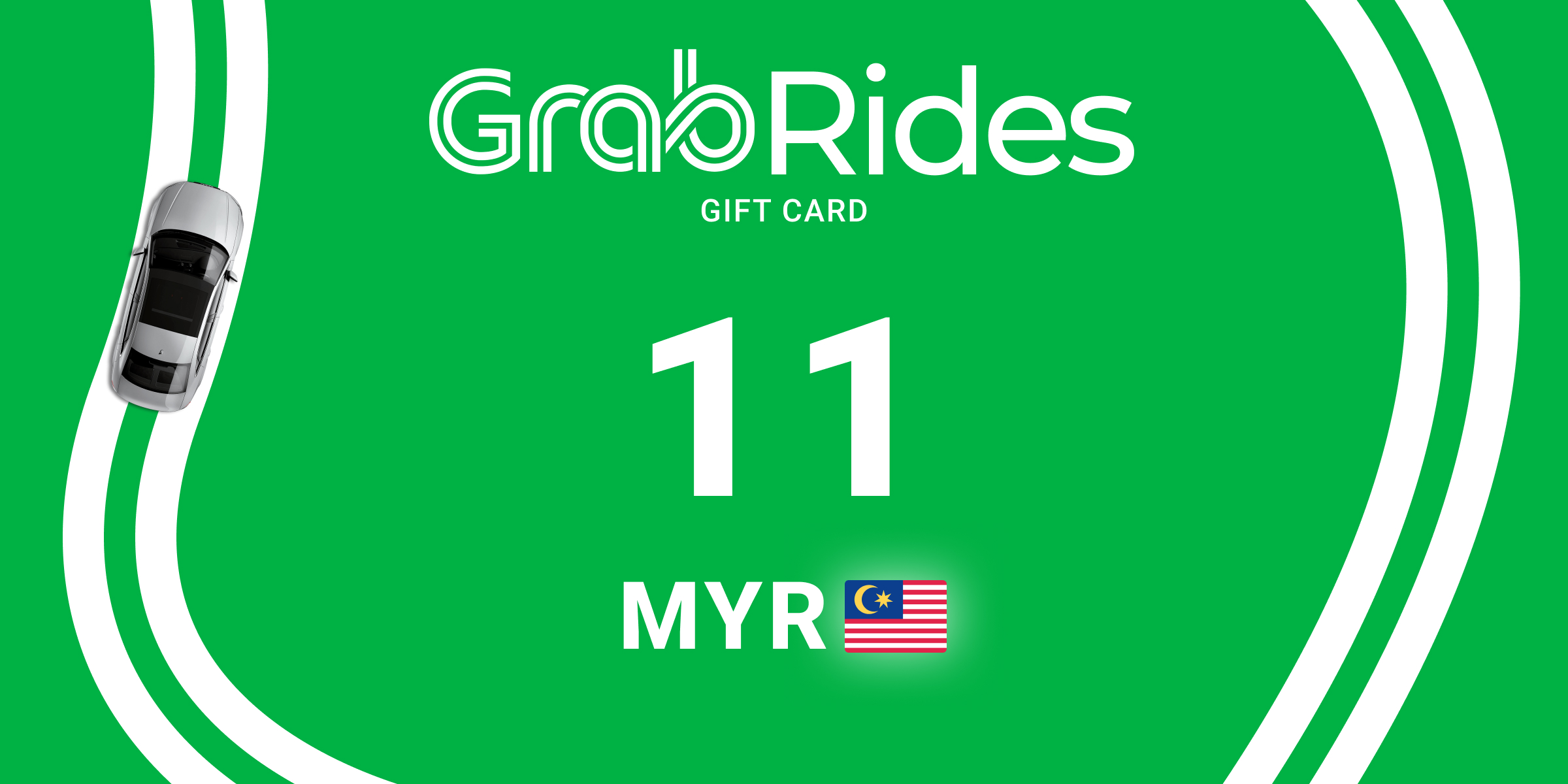Grab Rides Gift Card 11 MYR