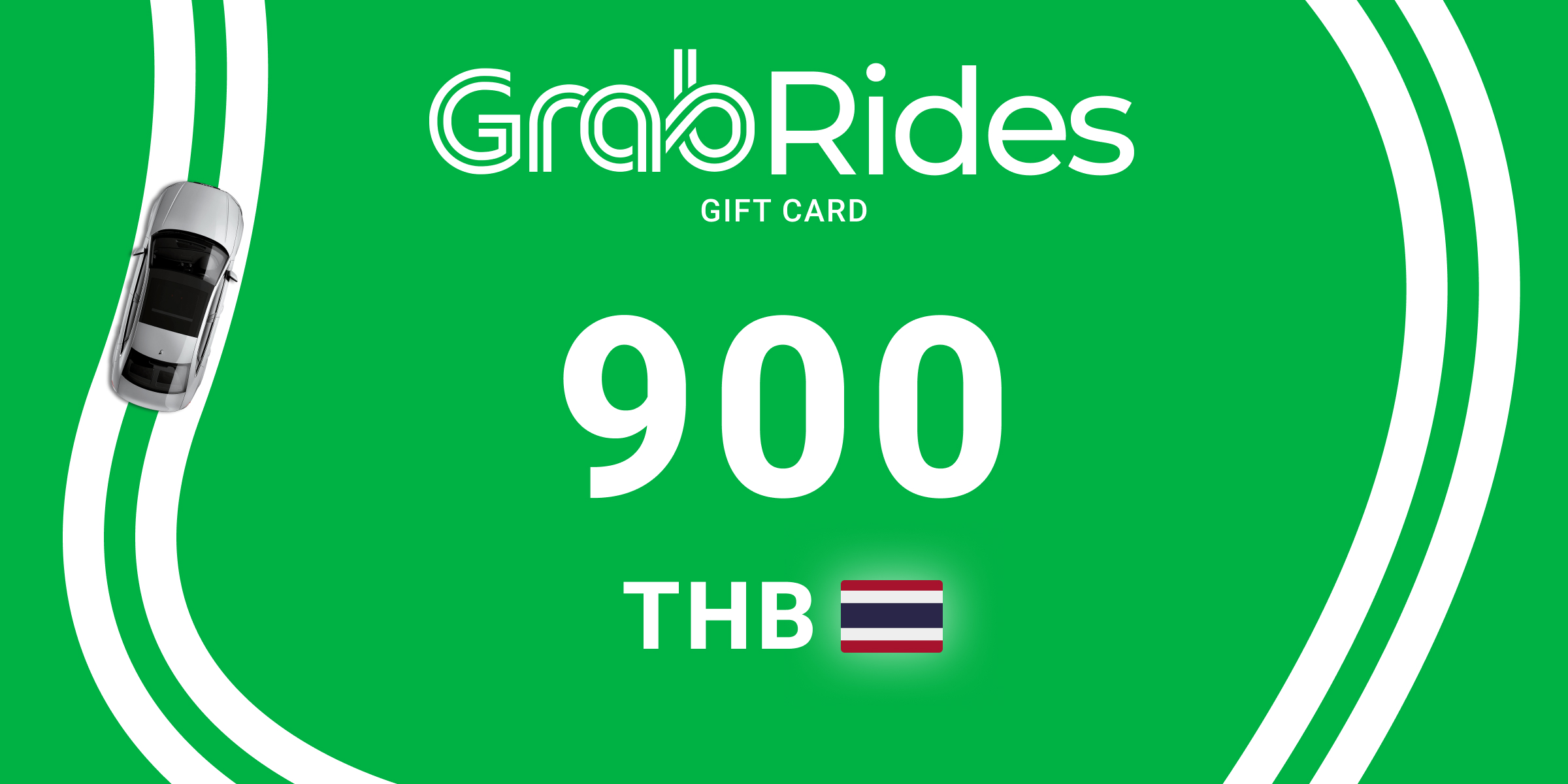 Grab Rides Gift Card 900 THB