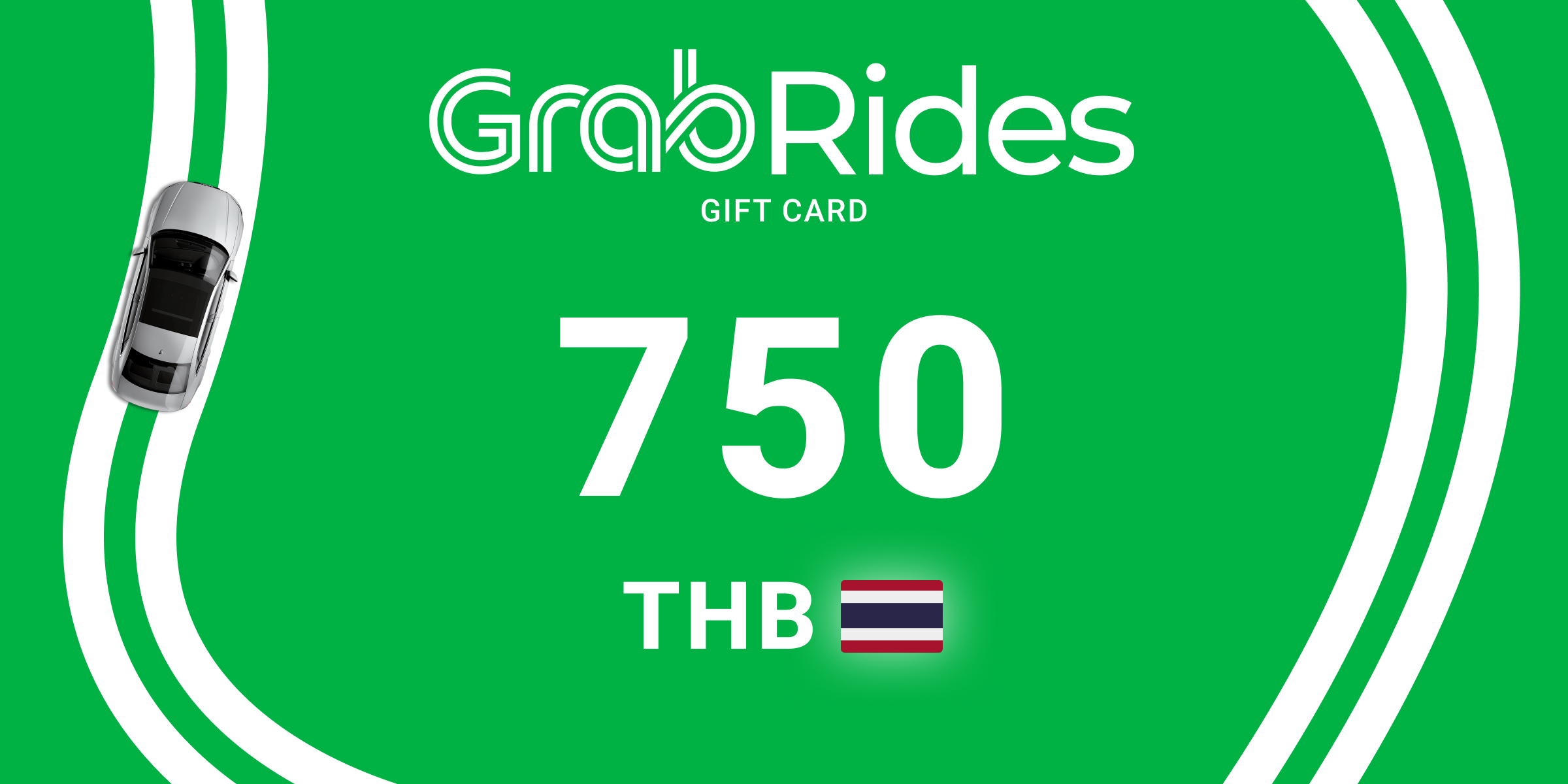 Grab Rides Gift Card 750 THB