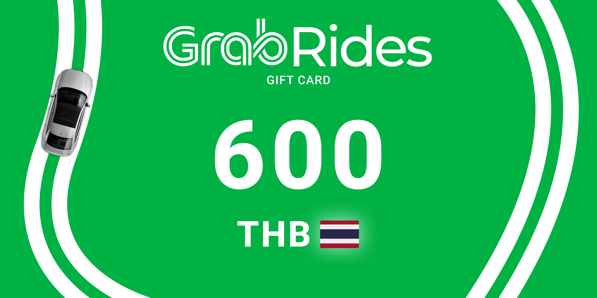 Grab Rides Gift Card 600 THB