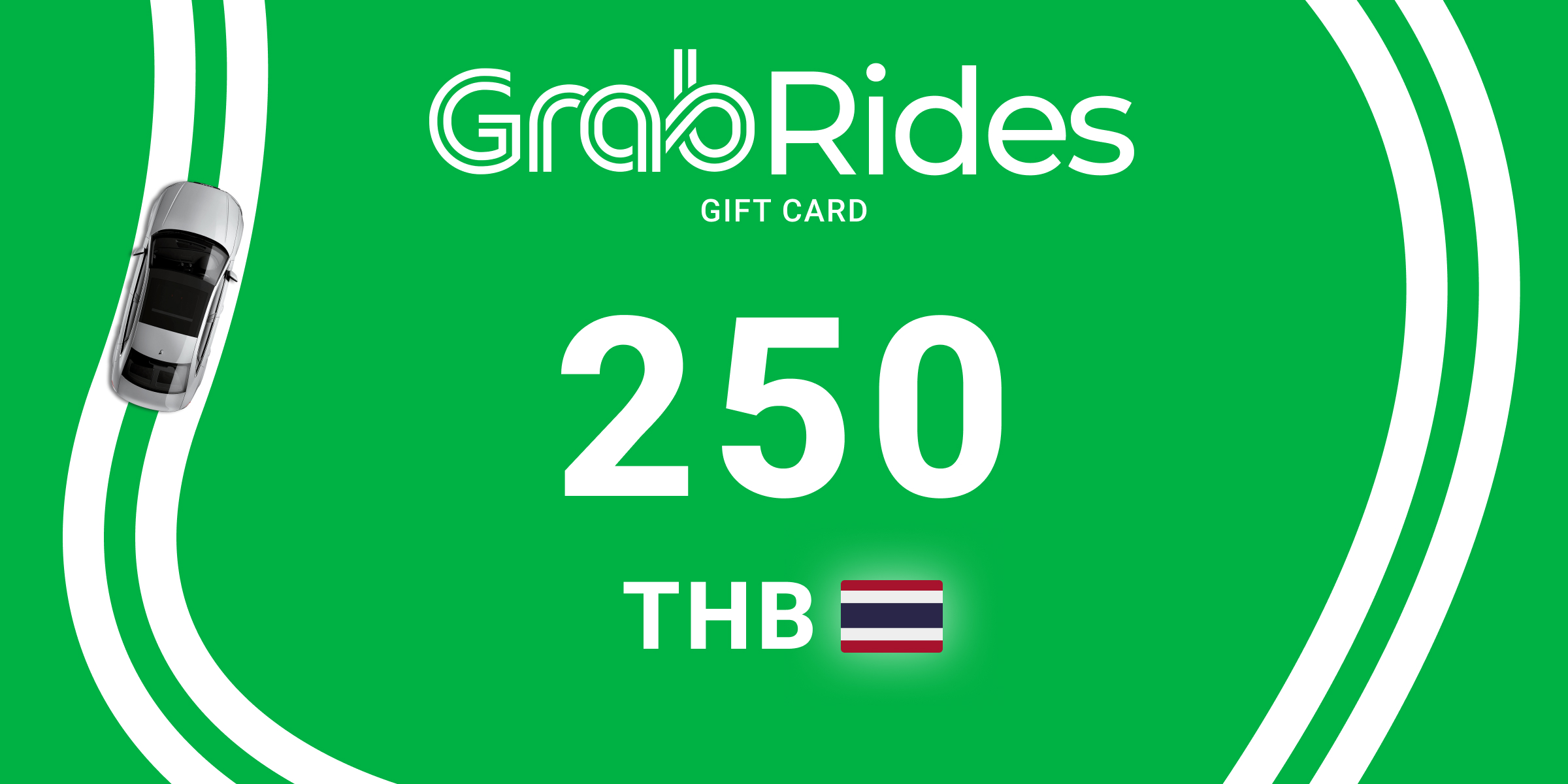 Grab Rides Gift Card 250 THB