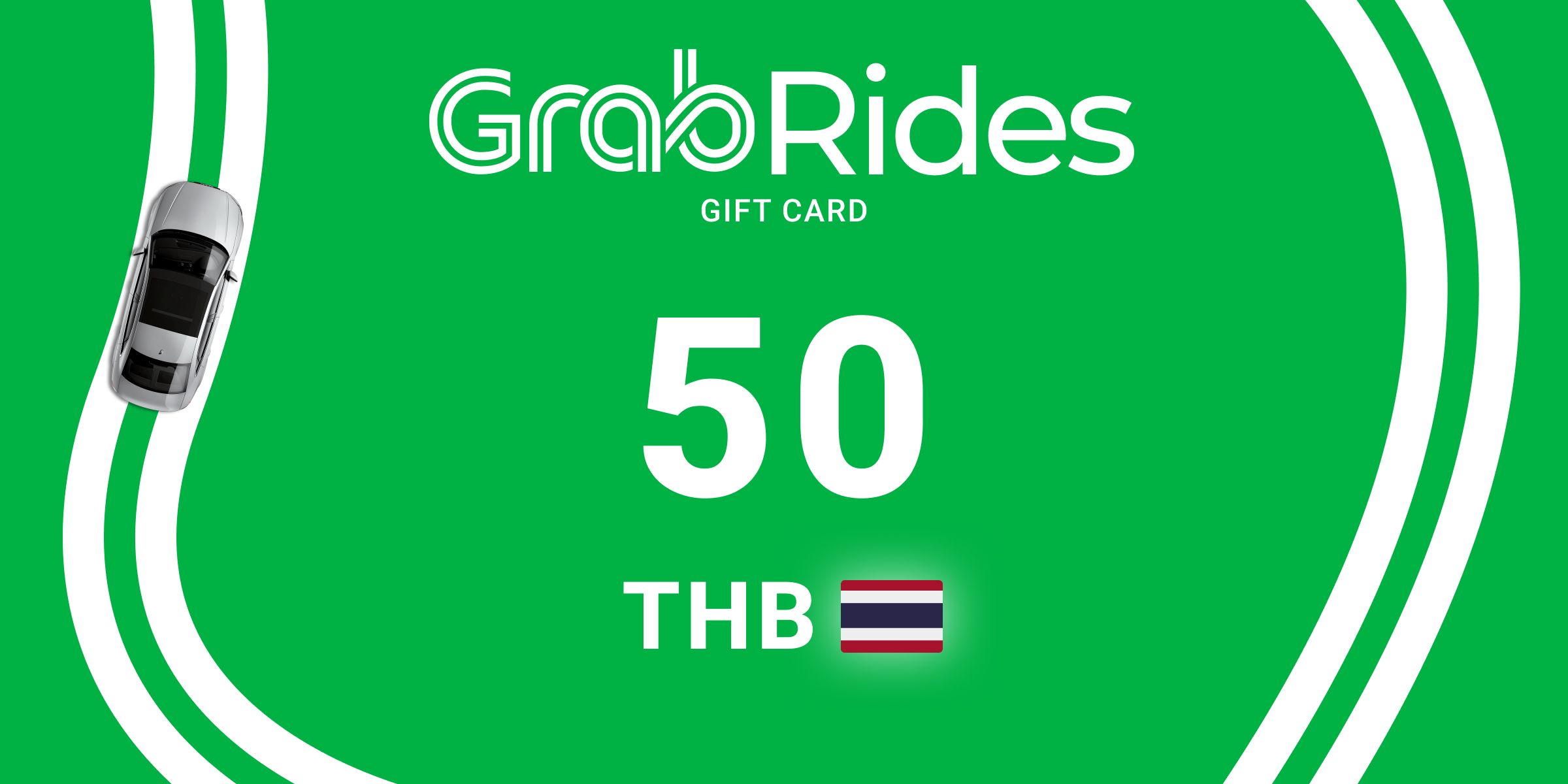 Grab Rides Gift Card 50 THB