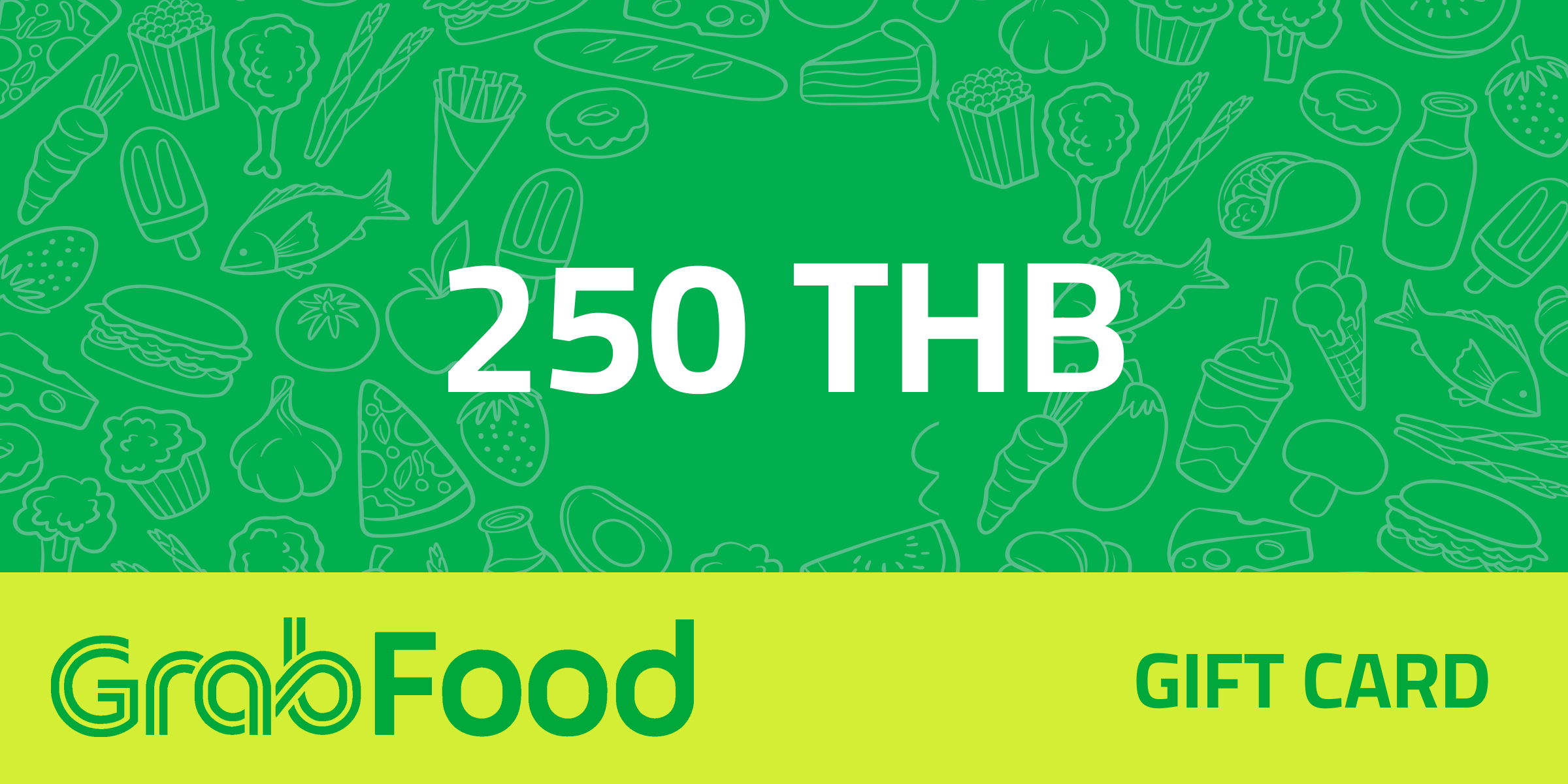 Grab Food Gift Card 250 THB