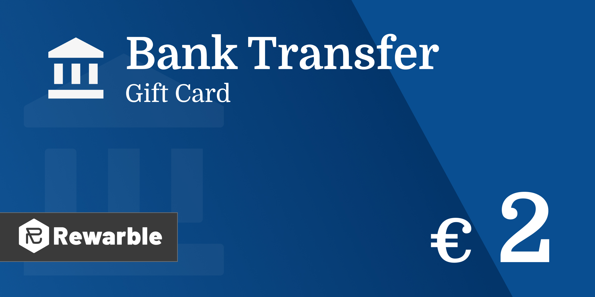Bank Transfer Gift Card 2 EUR