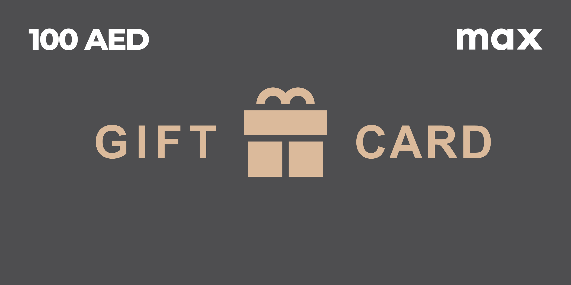 Max Fashion Gift Card 100 AED