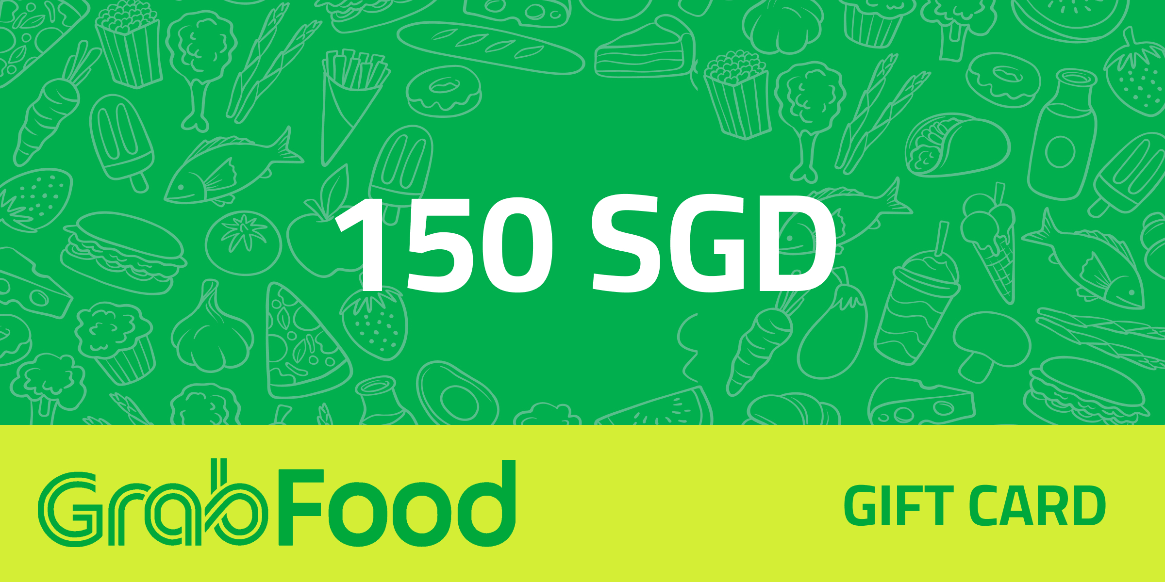 GrabFood Gift Card 150 SGD