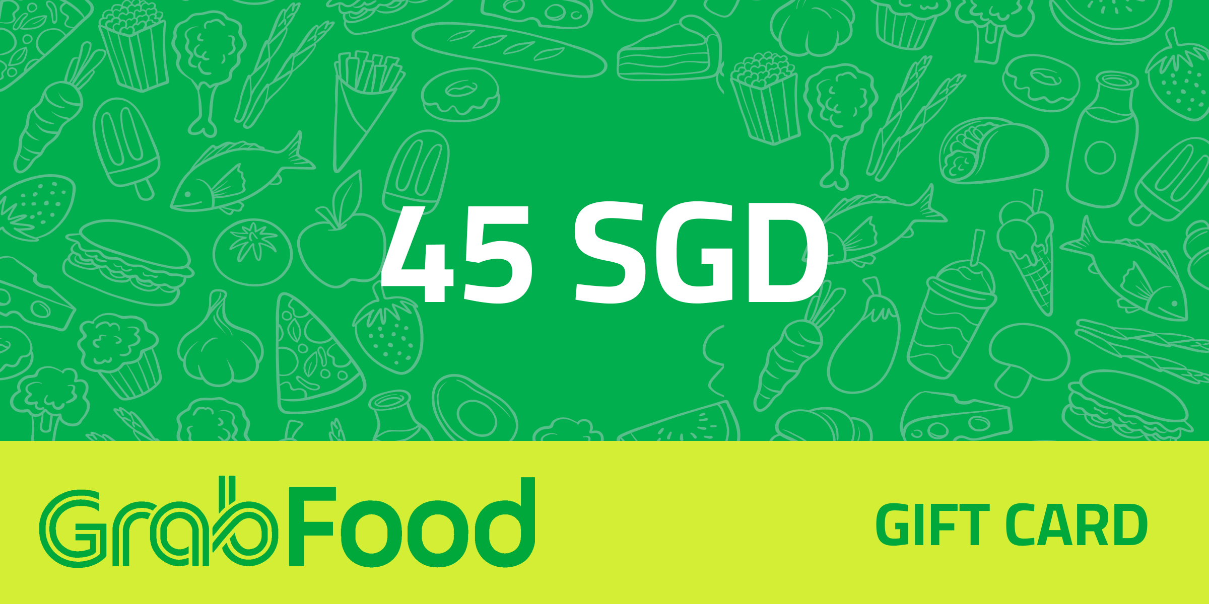 GrabFood Gift Card 45 SGD