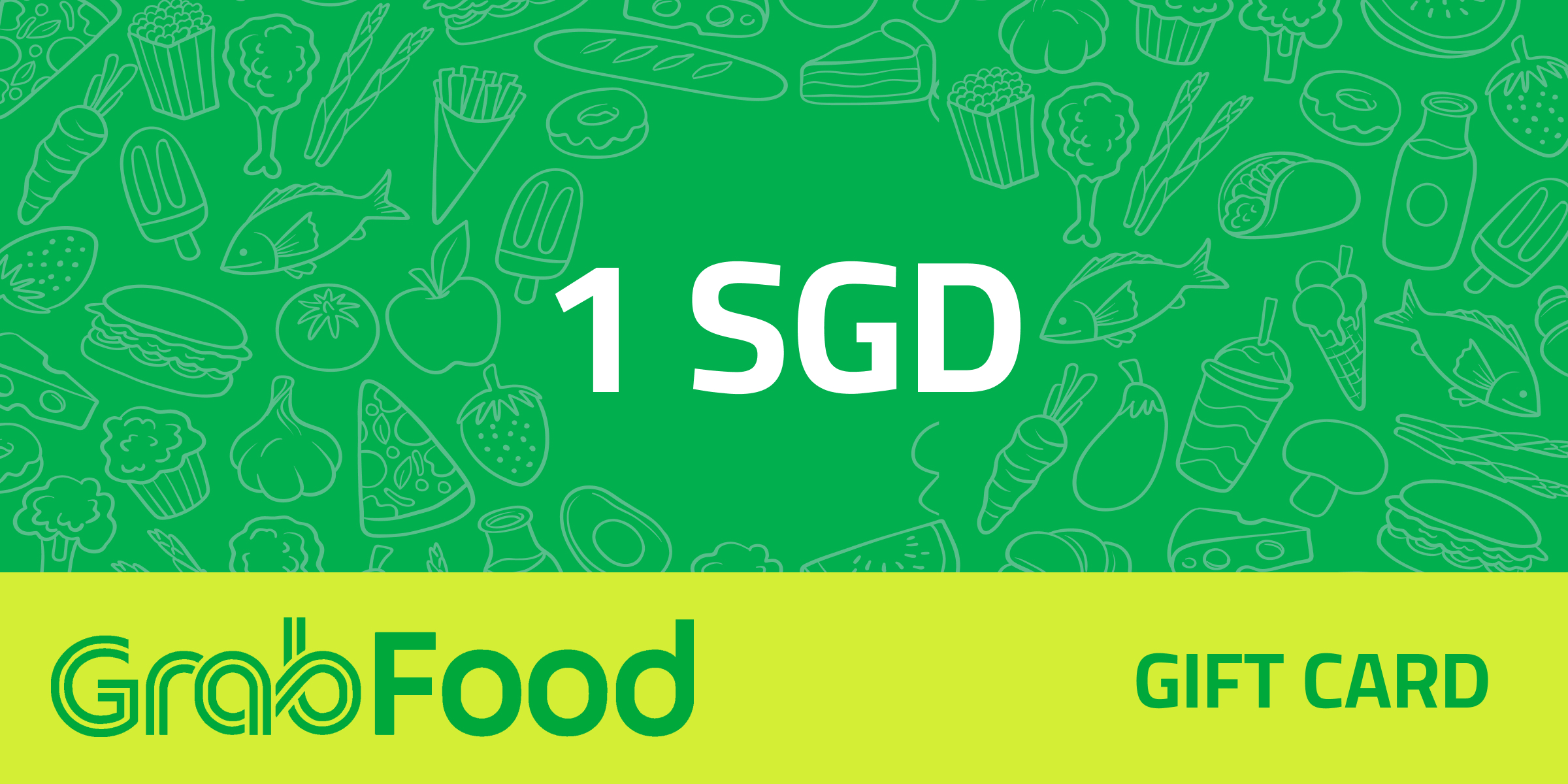 GrabFood Gift Card 1 SGD