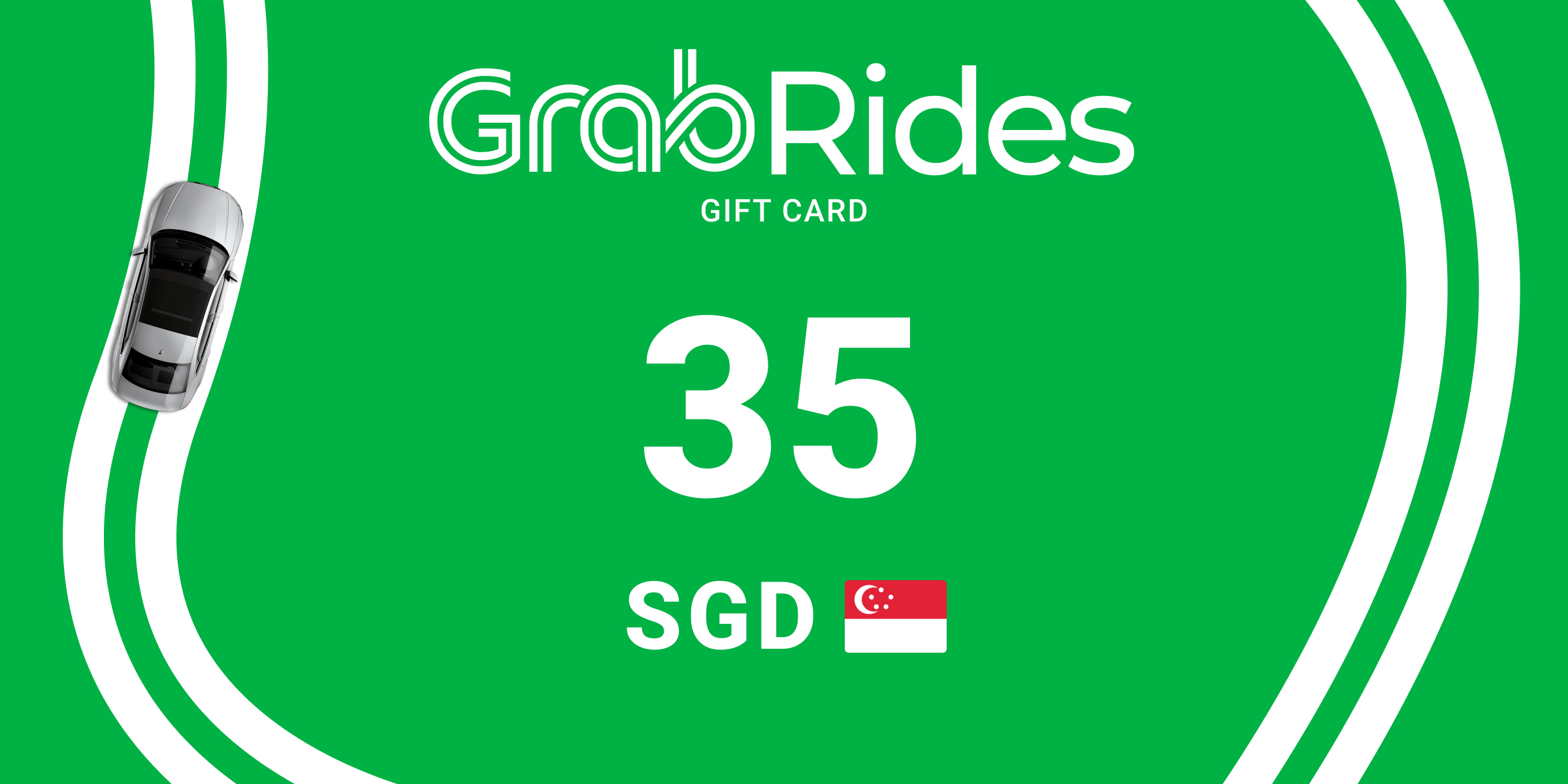 Grab Rides Gift Card 35 SGD