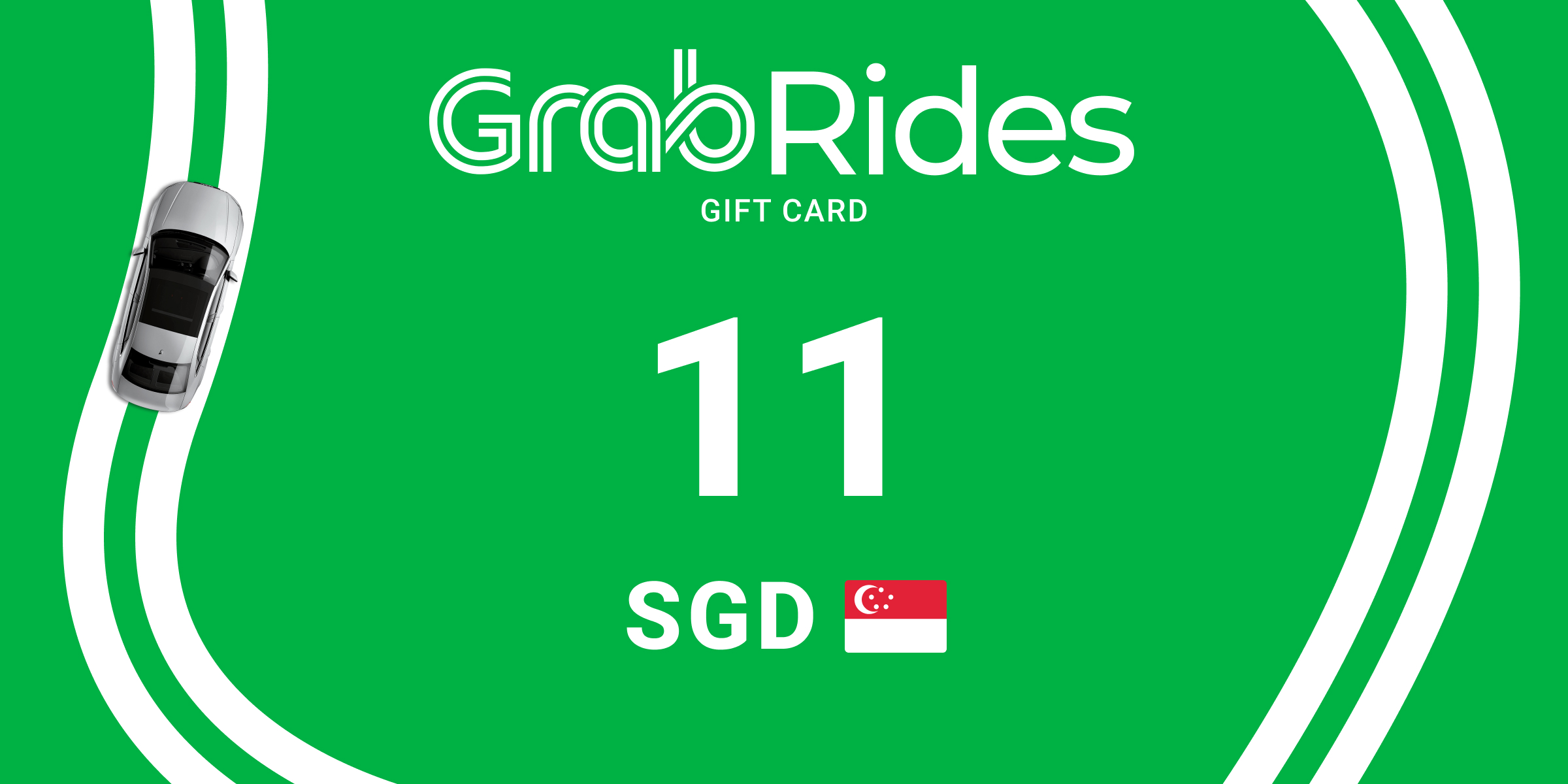 Grab Rides Gift Card 11 SGD