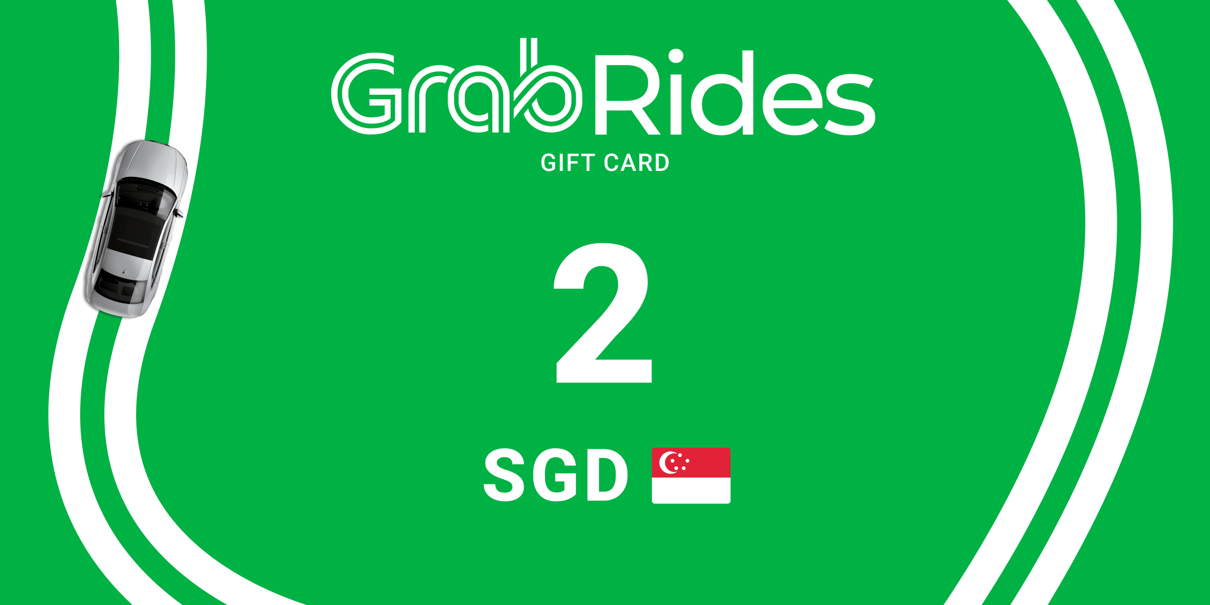 Grab Rides Gift Card 2 SGD