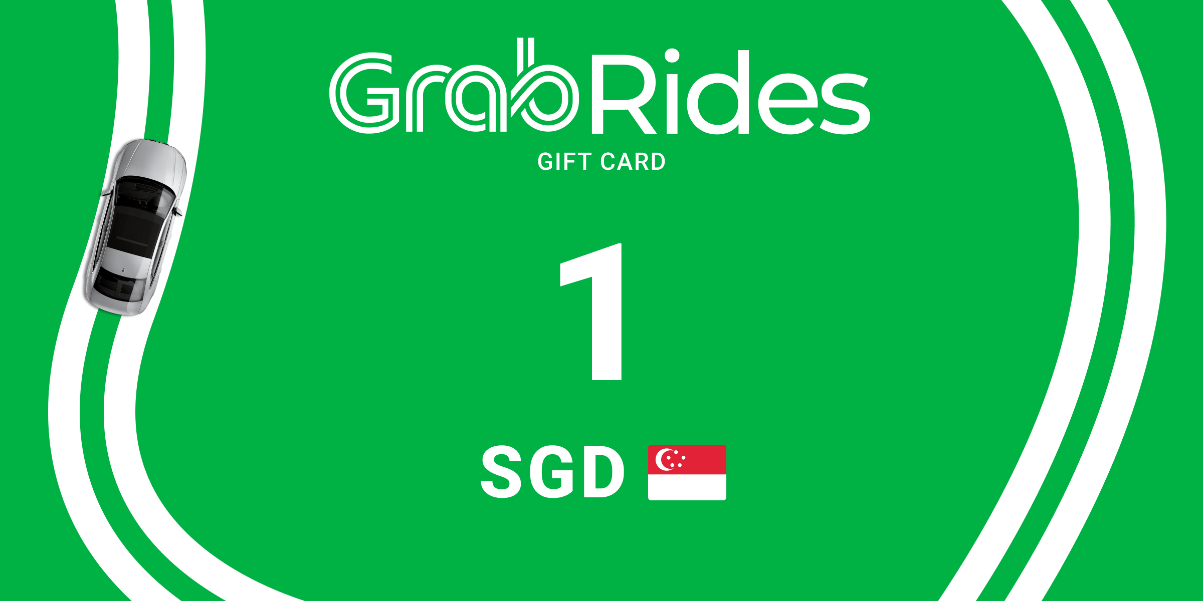 Grab Rides Gift Card 1 SGD