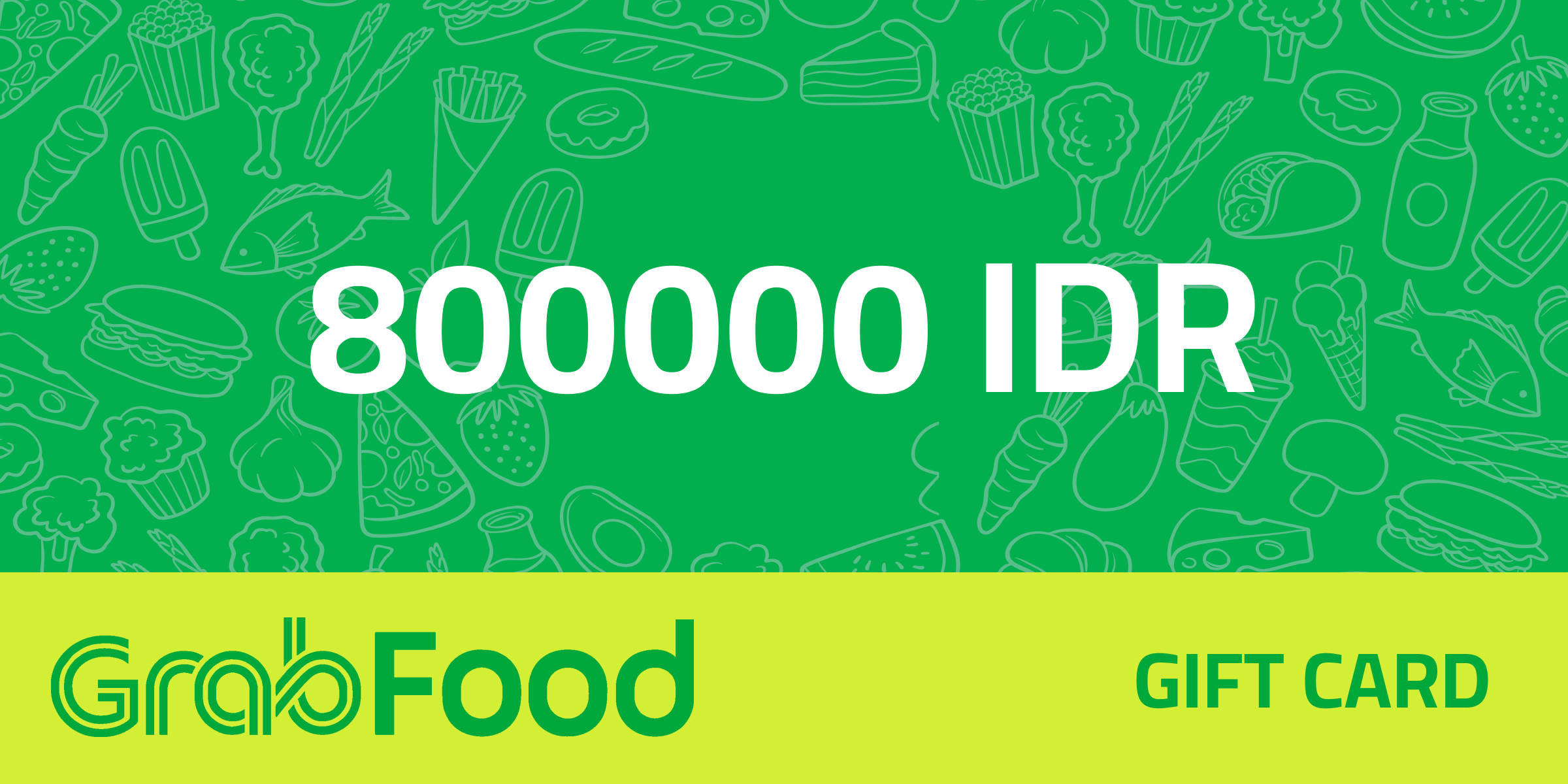 GrabFood Gift Card 800000 IDR
