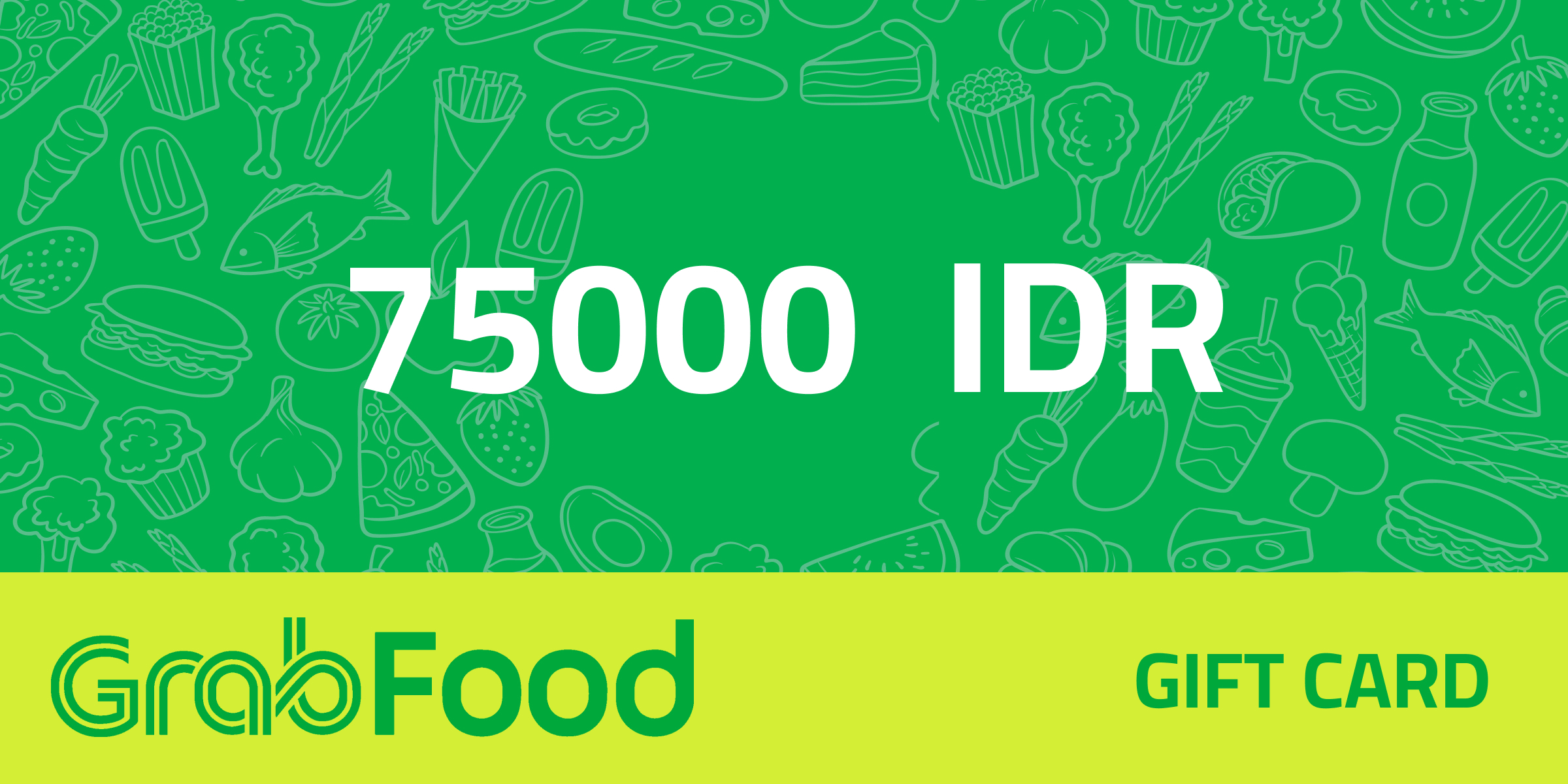 GrabFood Gift Card 75000 IDR
