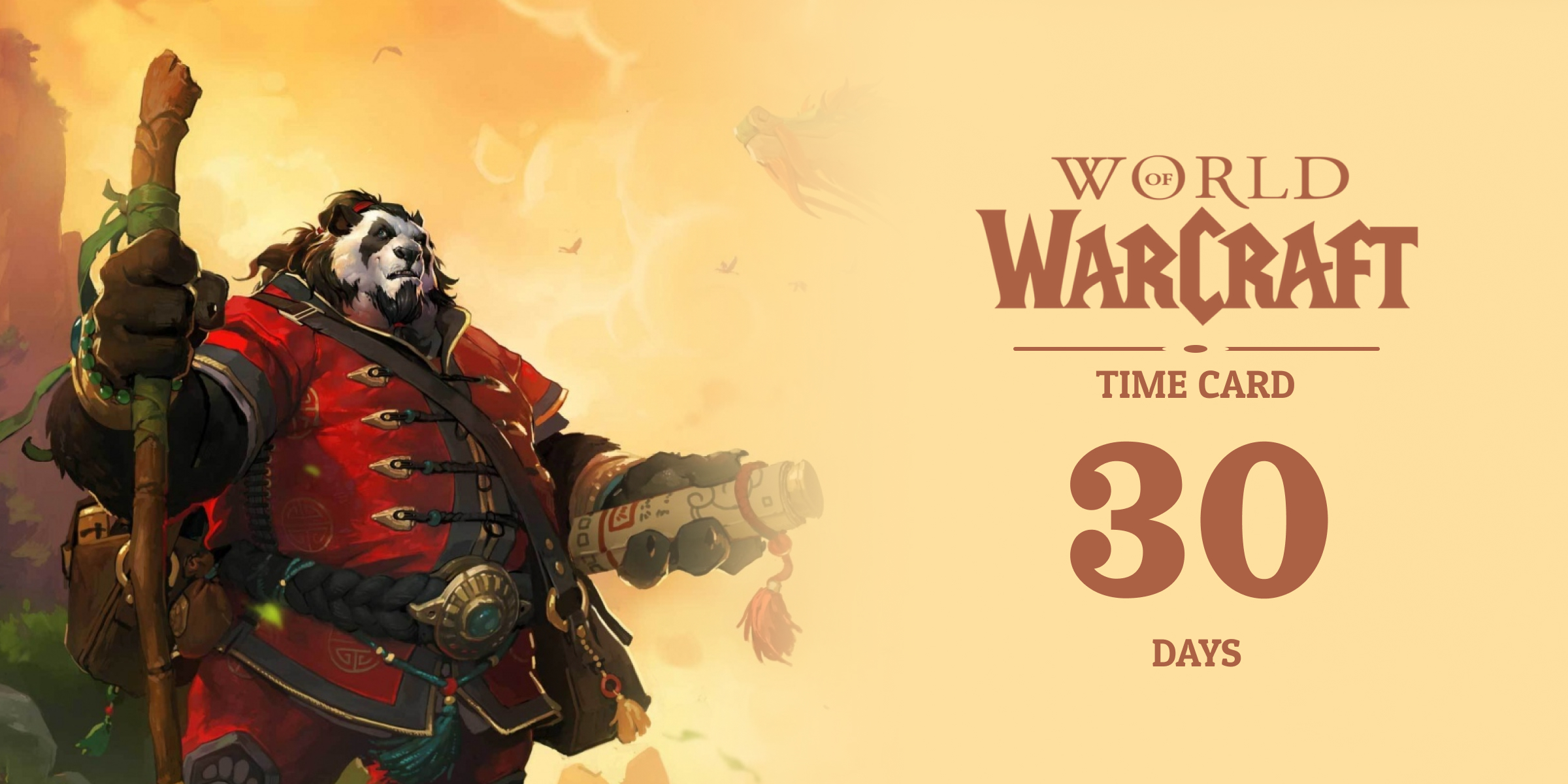 World of Warcraft Time Card 30 Days