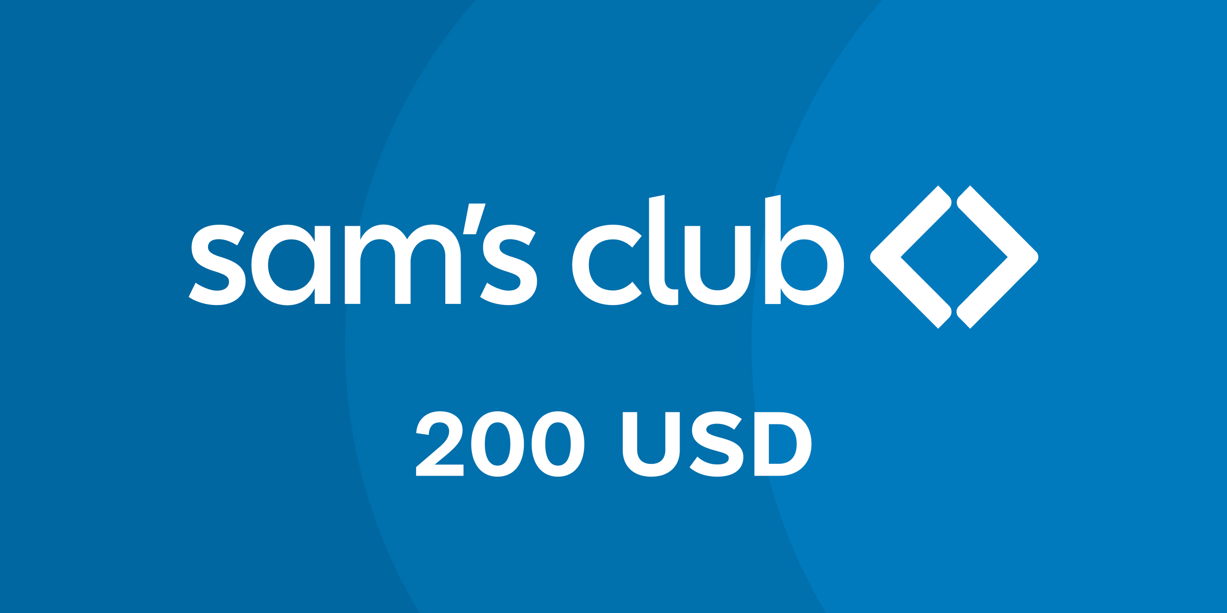 Sams Club Gift Card 200 USD