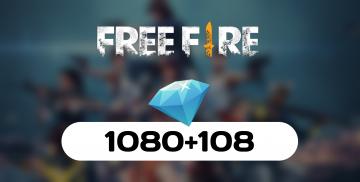 Free Fire 1080 + 108 Diamonds 구입