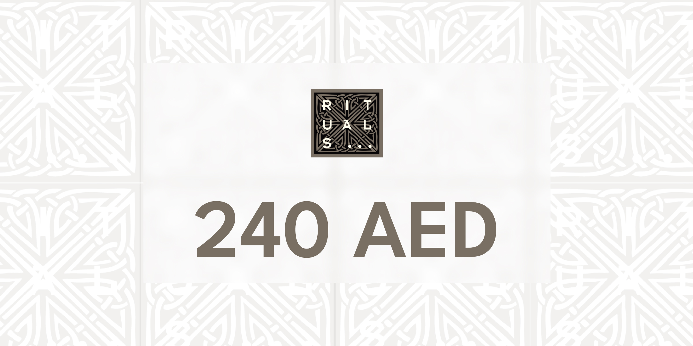 Rituals Gift Card 240 AED