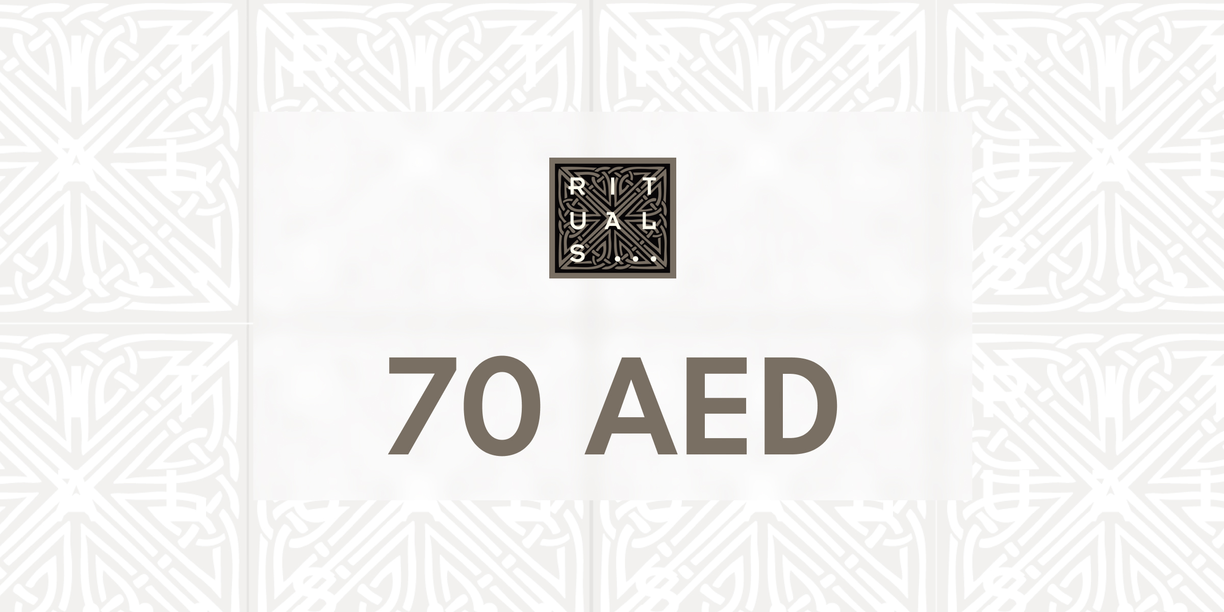 Rituals Gift Card 70 AED